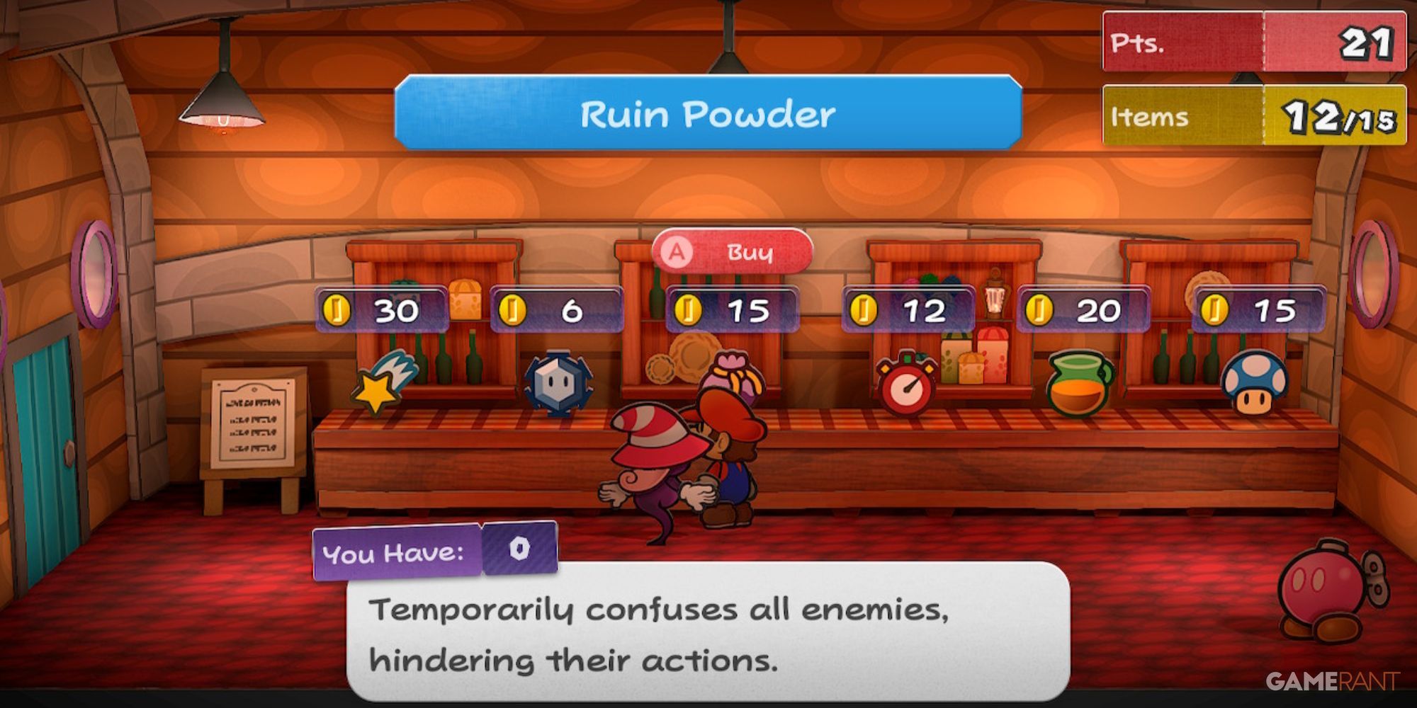 paper mario the thousand year door - ruin powder location