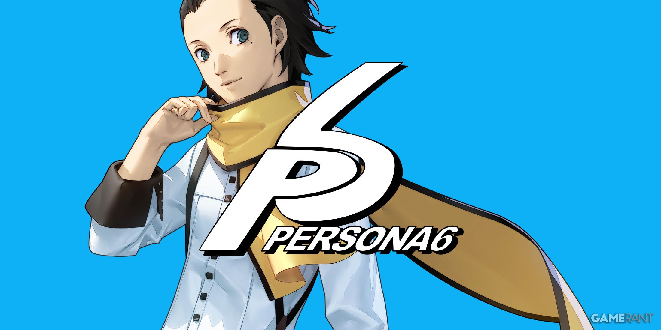 Ryoji from Persona 3 with a fake Persona 6 logo