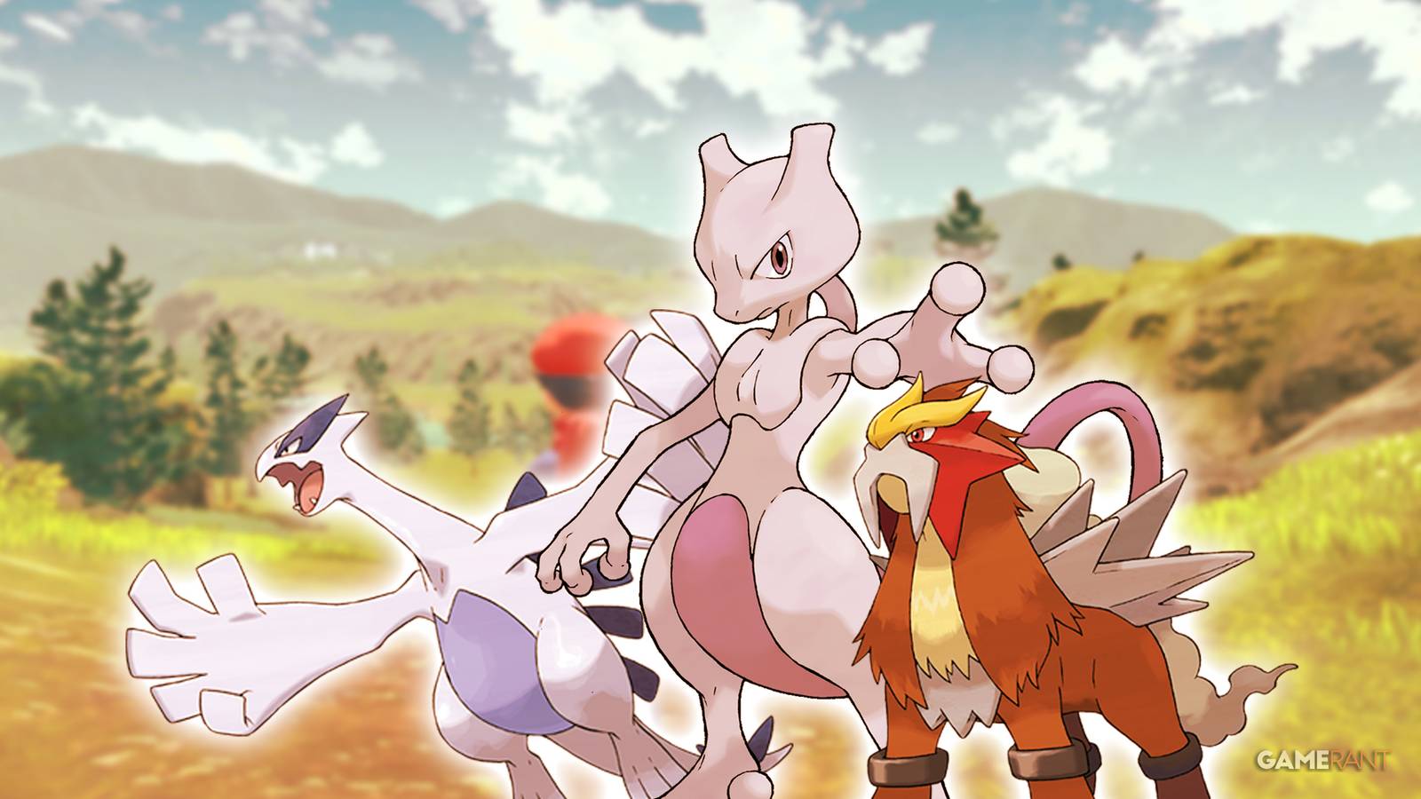 Pokemon Lugia, Mewtwo, Entei legendary Pokemon