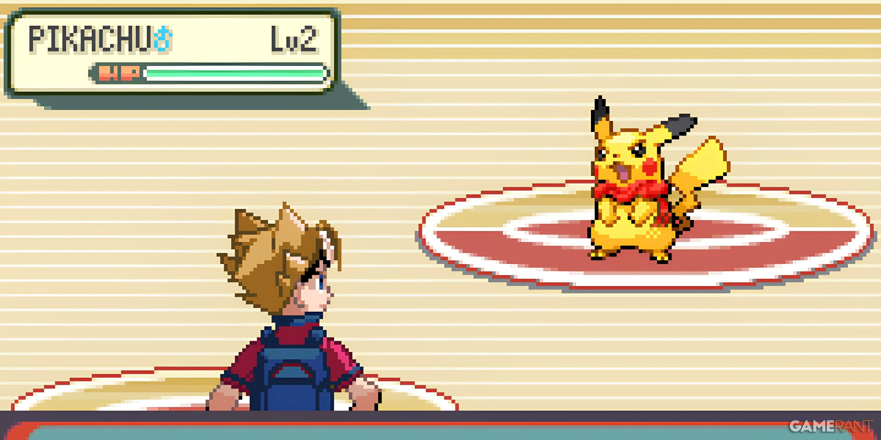 Fighting Pikachu in Pokemon Glazed
