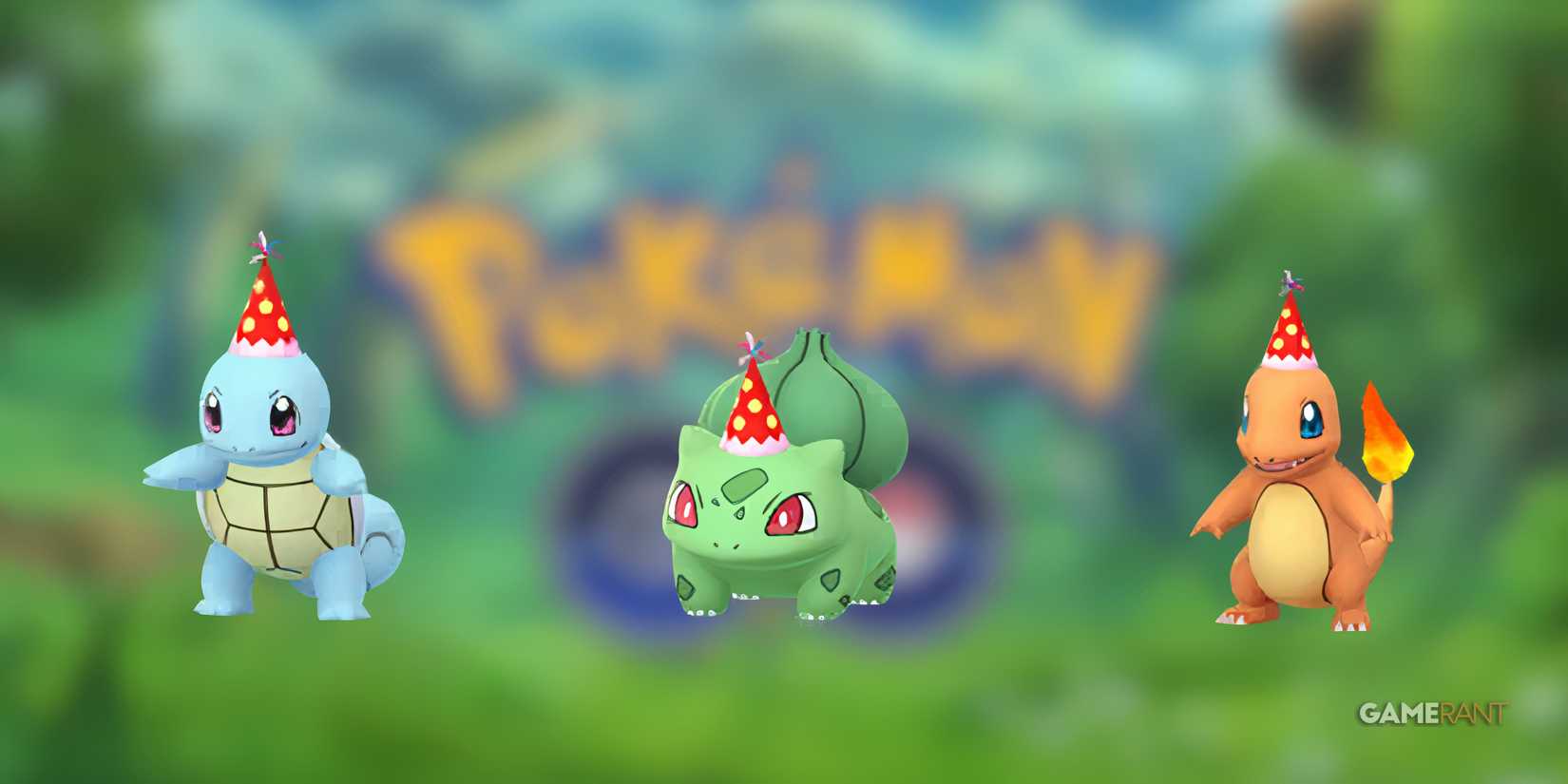 Pokemon Go - Kanto Starters With Hats