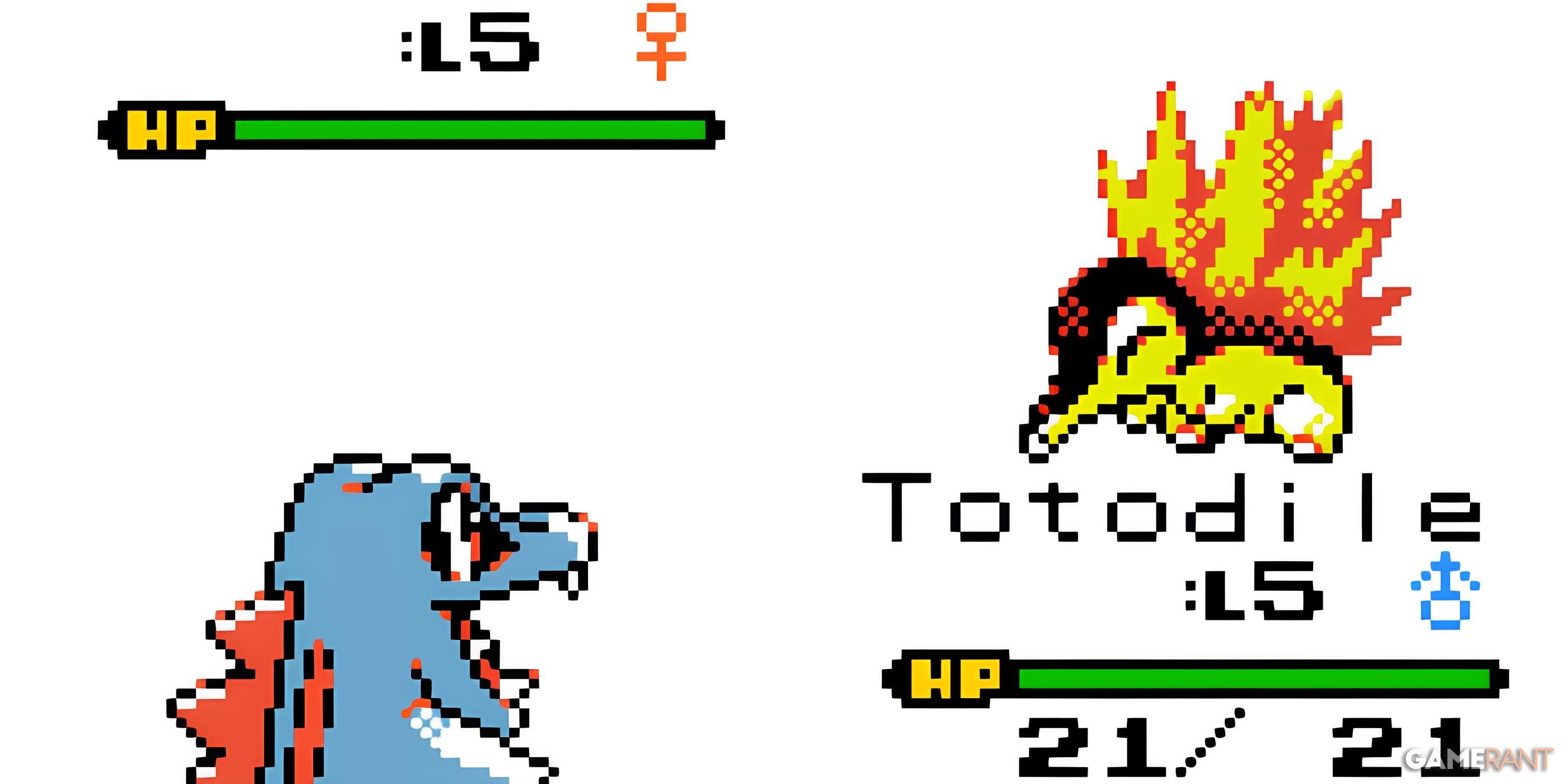 A battle in Pokemon Polished Crystal