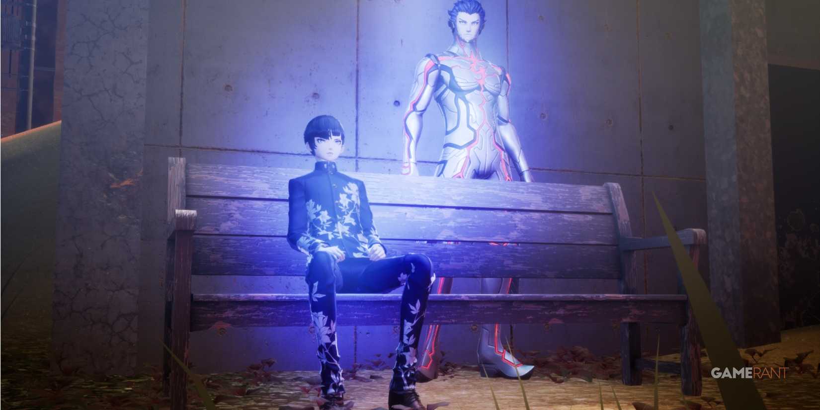 Protagonist and Aogami in Shin Megami Tensei 5 Vengeance