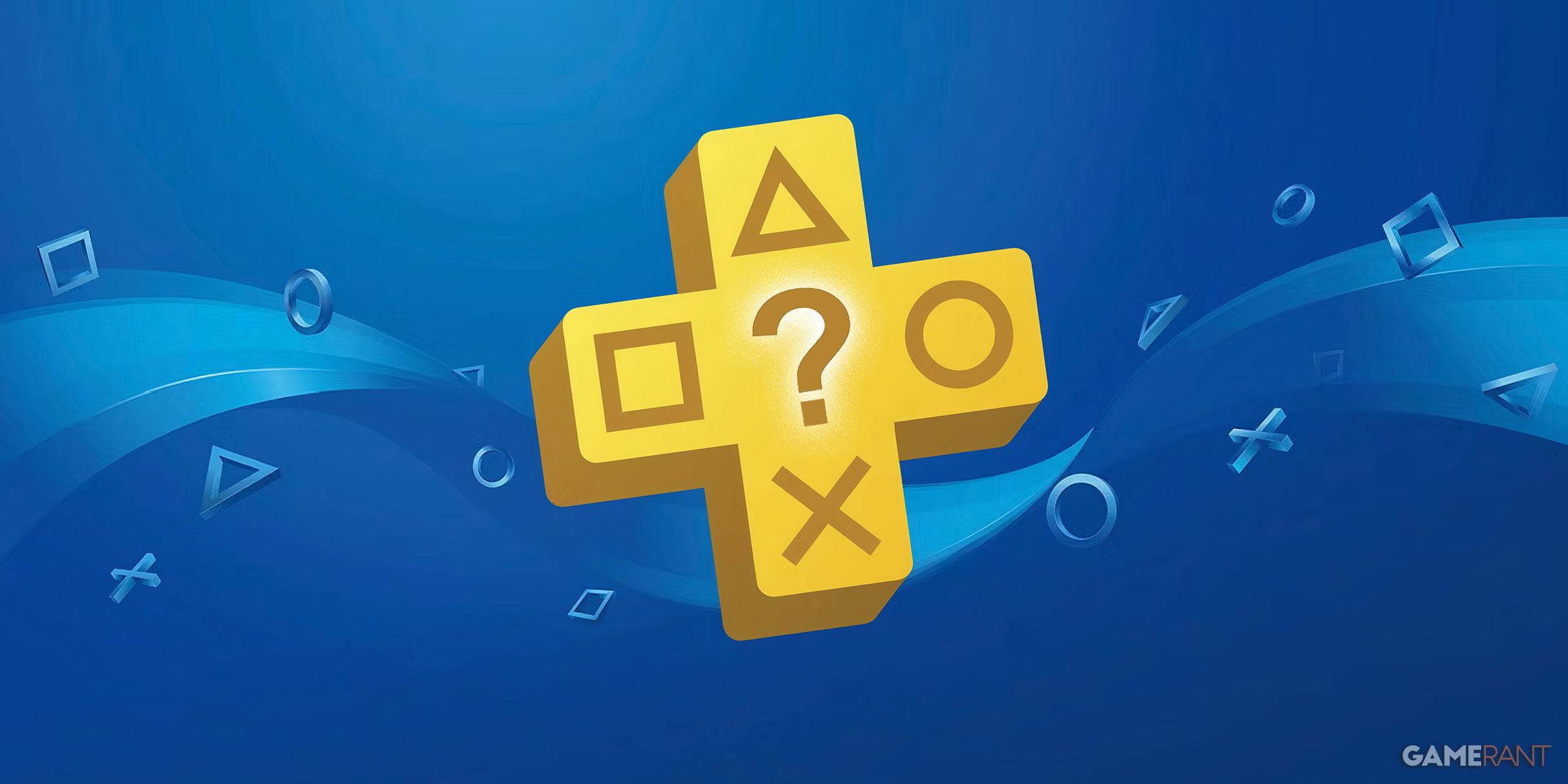 PS Plus logo with question mark
