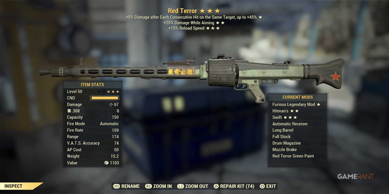 Red Terror in Fallout 76