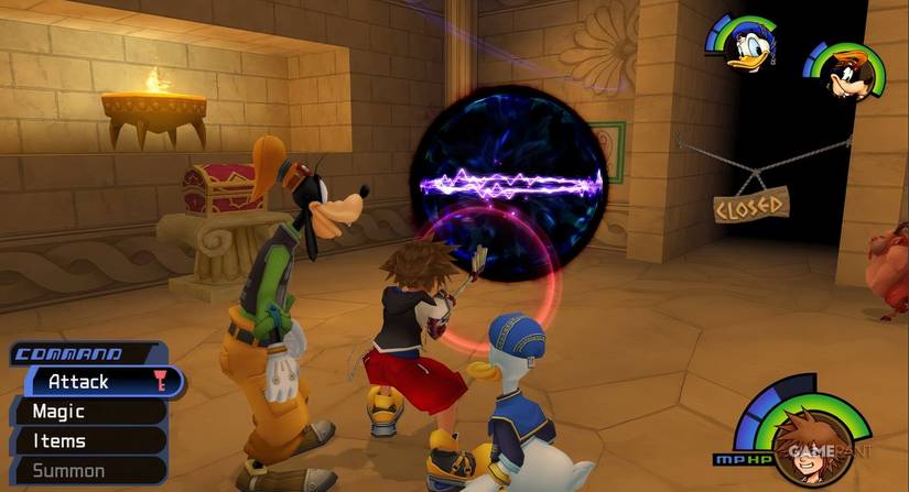 sora performing gravity kingdom hearts 1