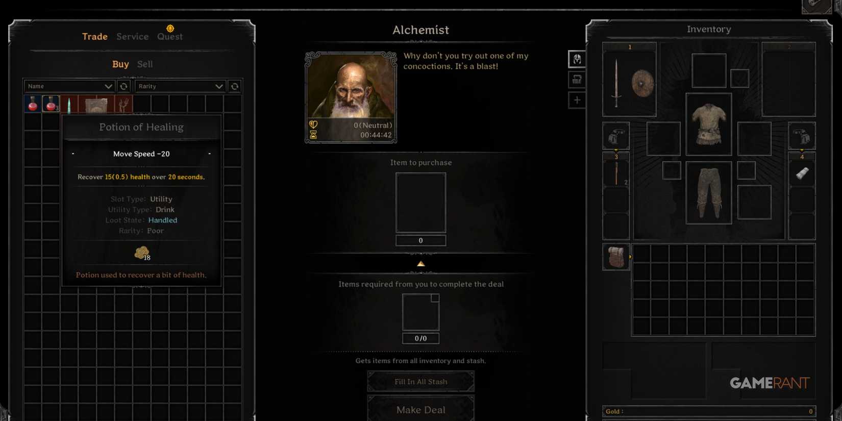 Stick To The Cheap Potions Early Game In Dark And Darker