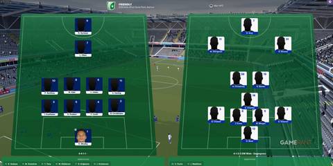 Teams formation in Football Manager 2019