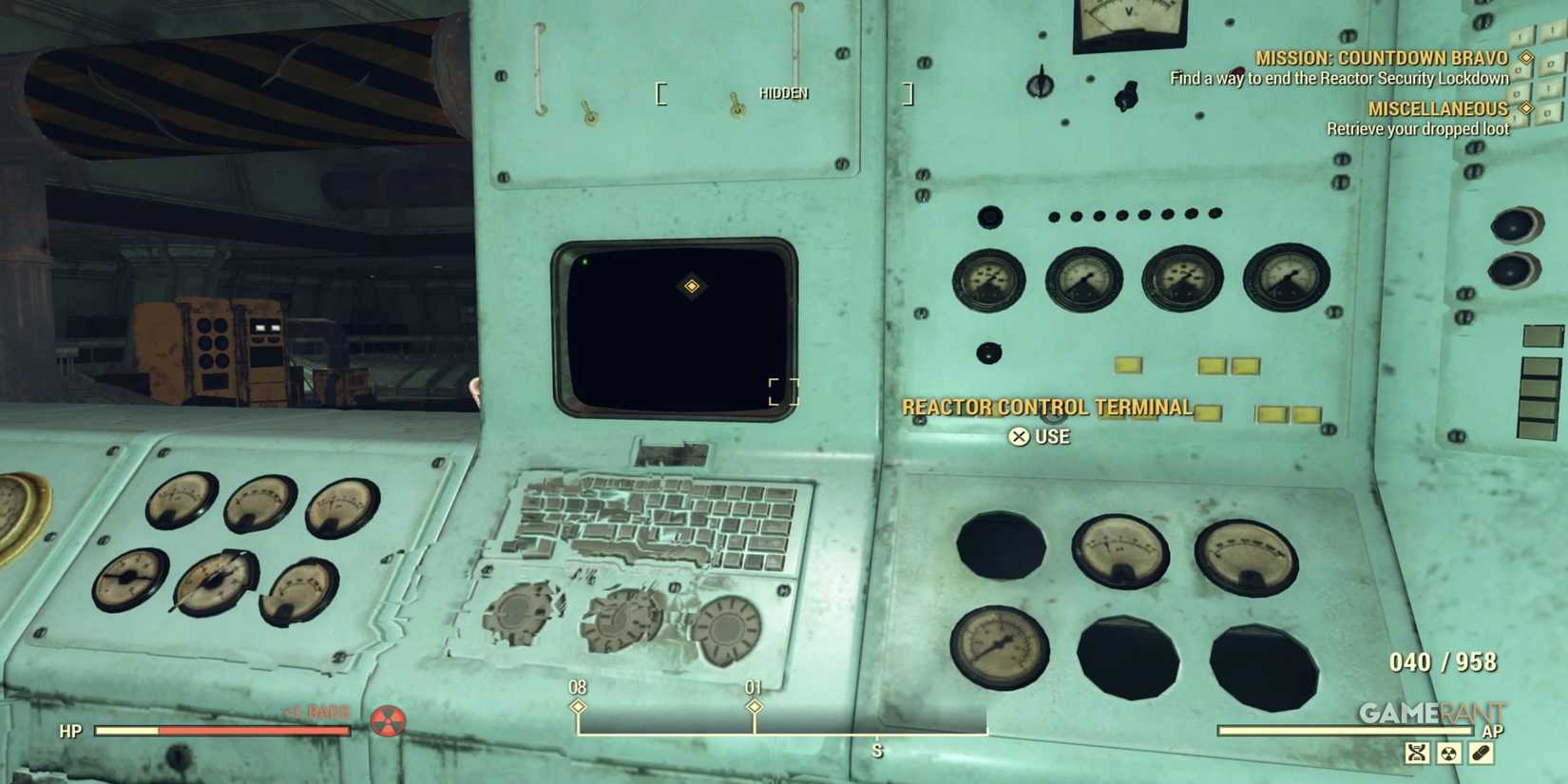 Terminal To Reboot Reactor Room in Fallout 76