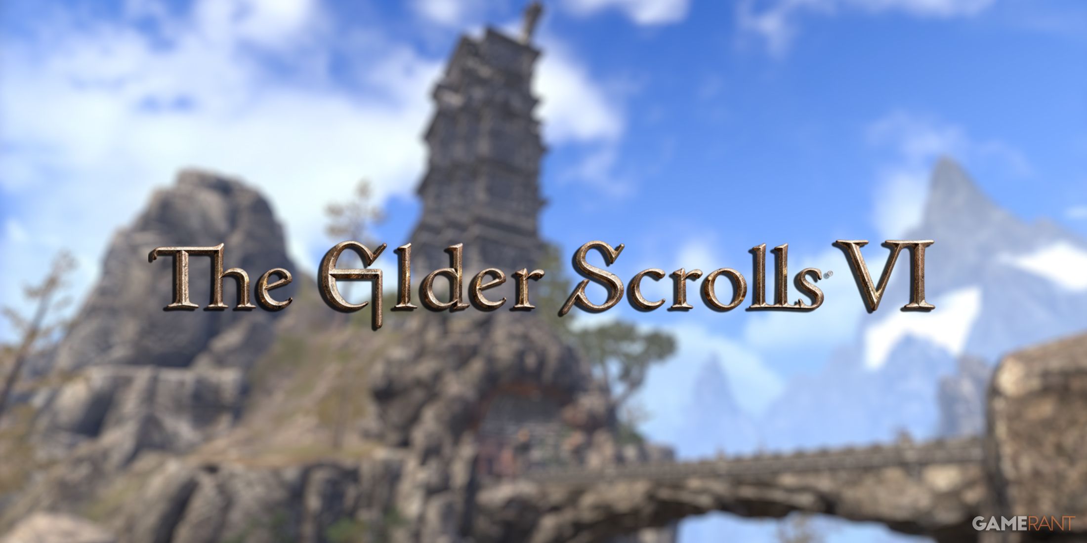 The Elder Scrolls 6 logo on Craglorn background