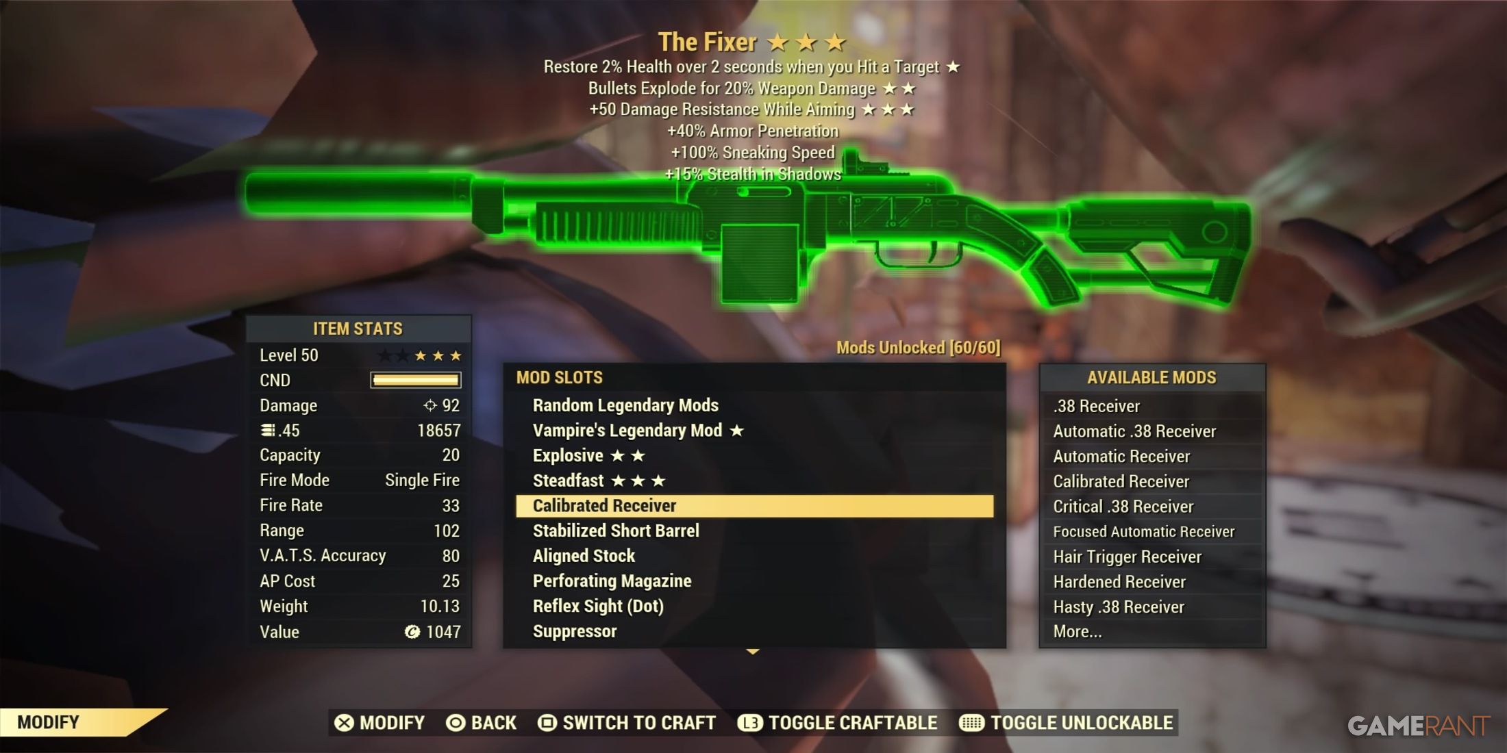 The Fixer Mods in Fallout 76
