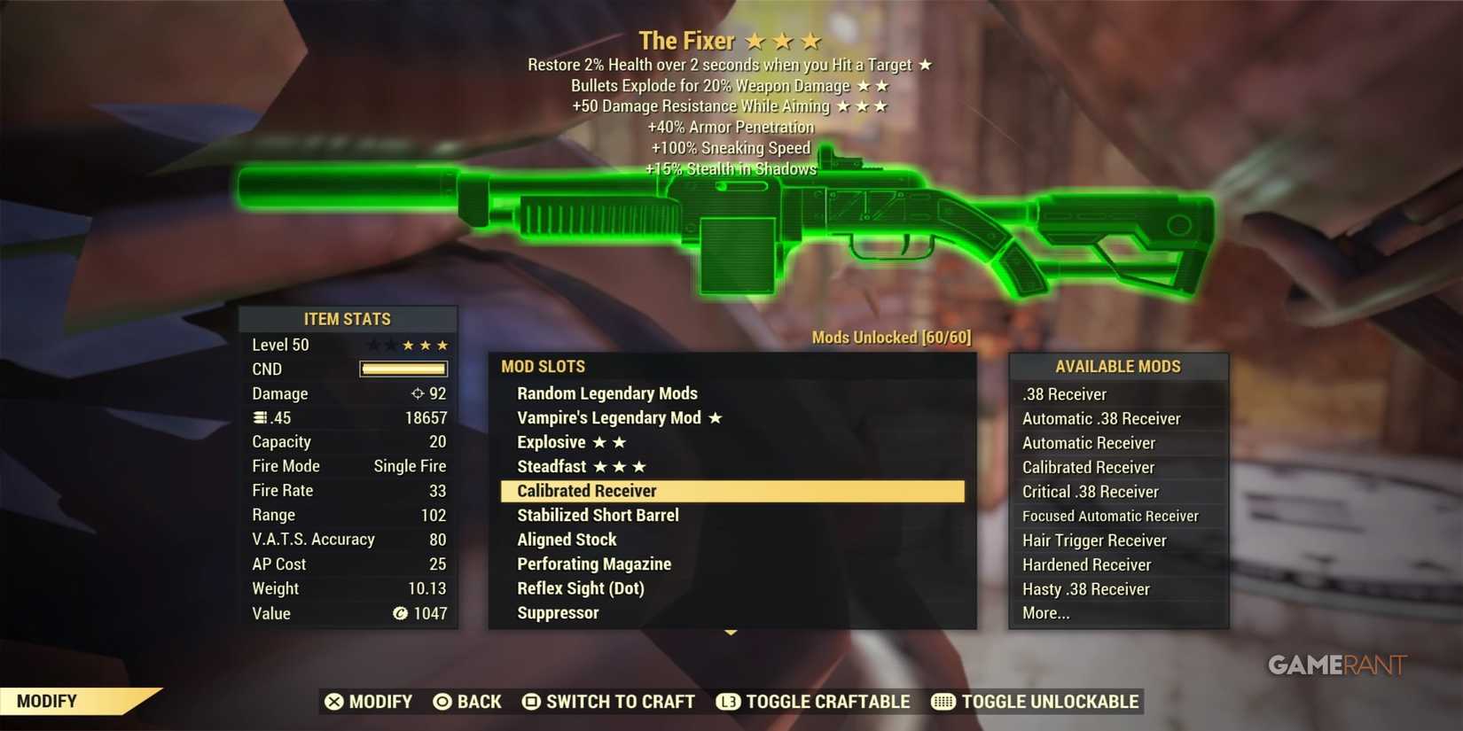 The Fixer Mods in Fallout 76