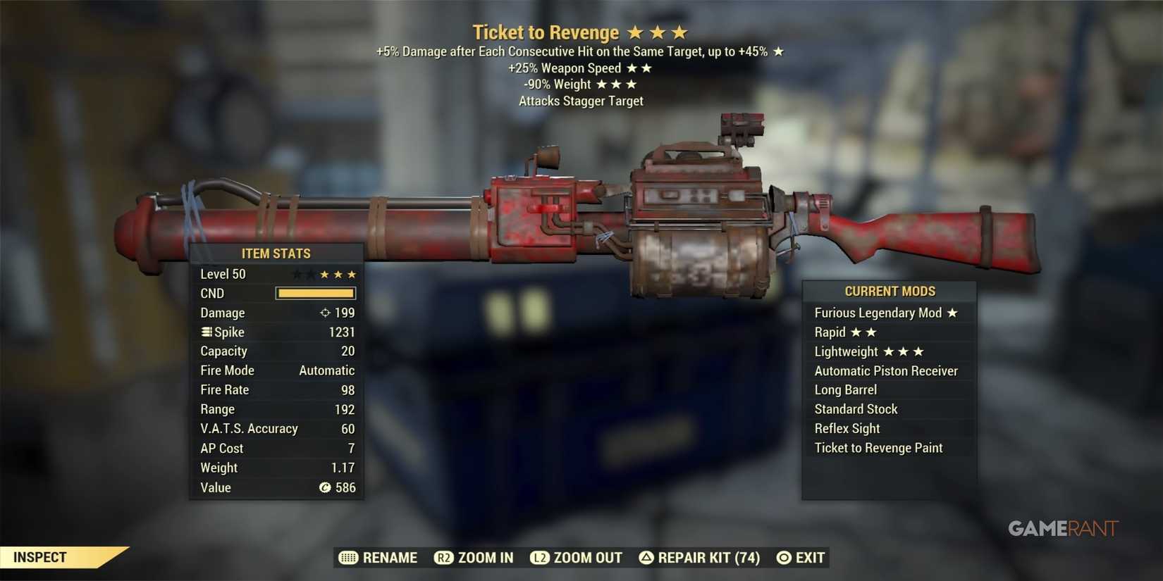 Ticket To Revenge in Fallout 76
