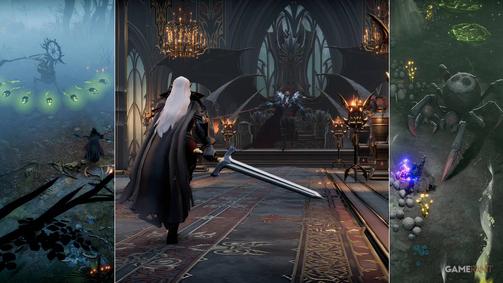 a trio of v blood carriers (from left to right: Matka the Curse Weaver, Dracula the immortal king, and Ungora the Spider Queen)