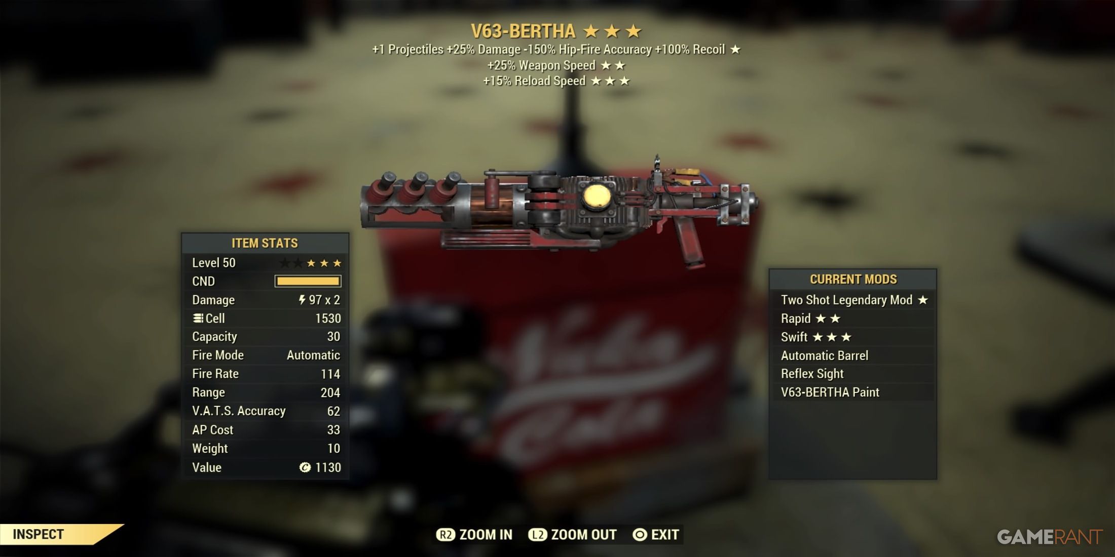 V63-BERTHA in Fallout 76