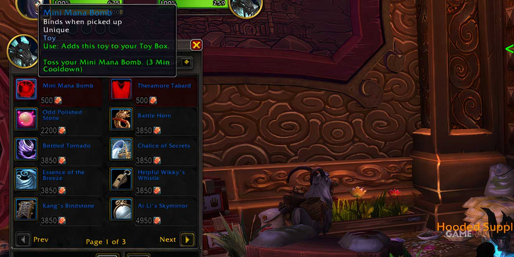 WoW - MoP Remix Mana Bomb Shop