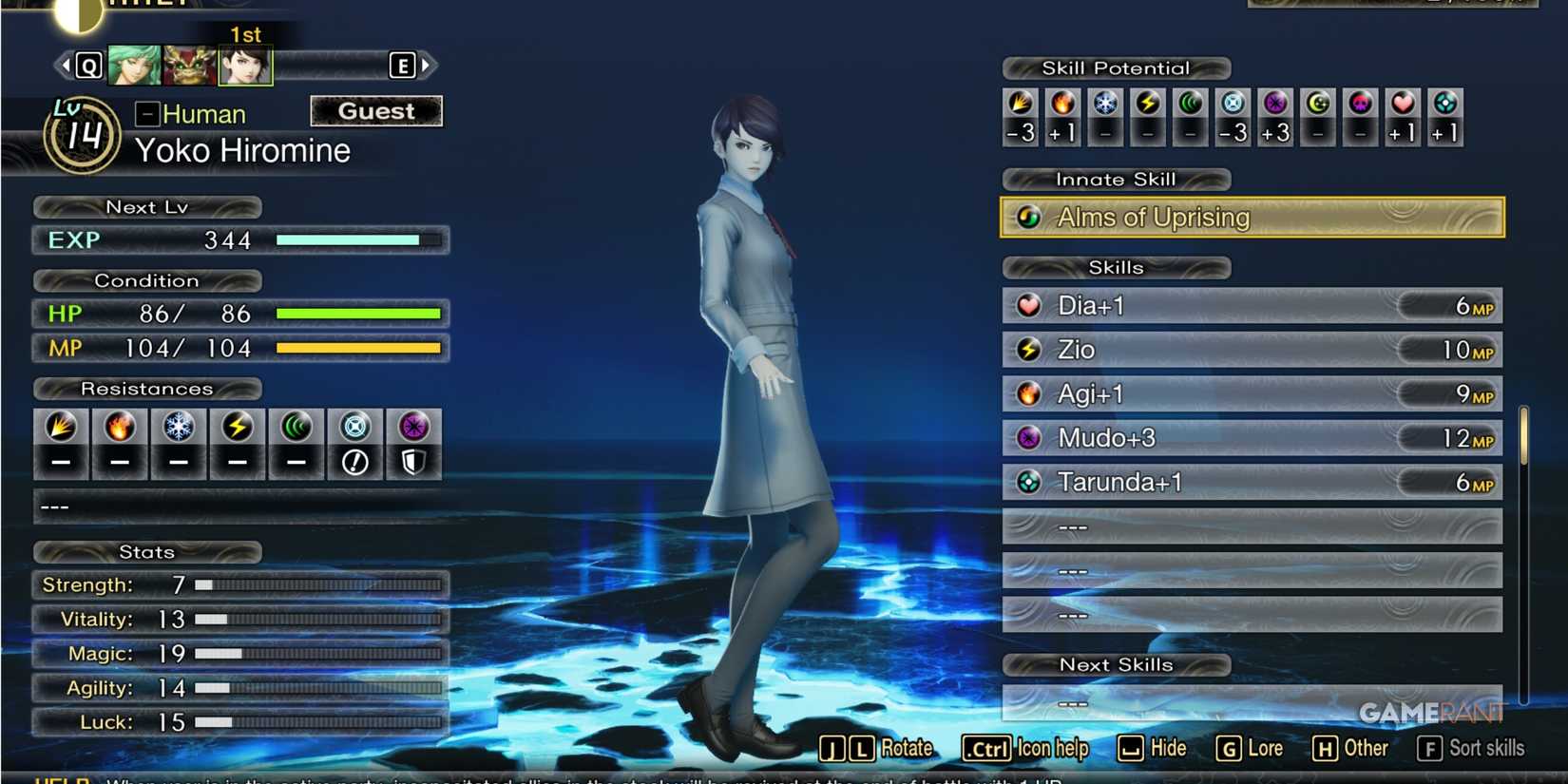 Yoko Hiromine in Shin Megami Tensei 5 Vengeance