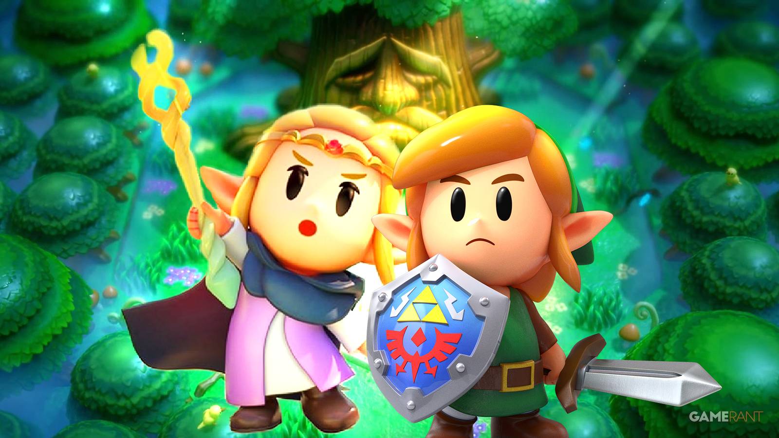 Princess Zelda and Link from the Legend of Zelda franchise