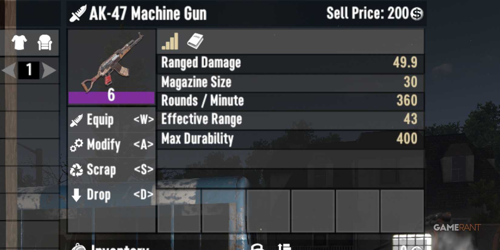 AK-47 Machine Gun In 7 Days To Die