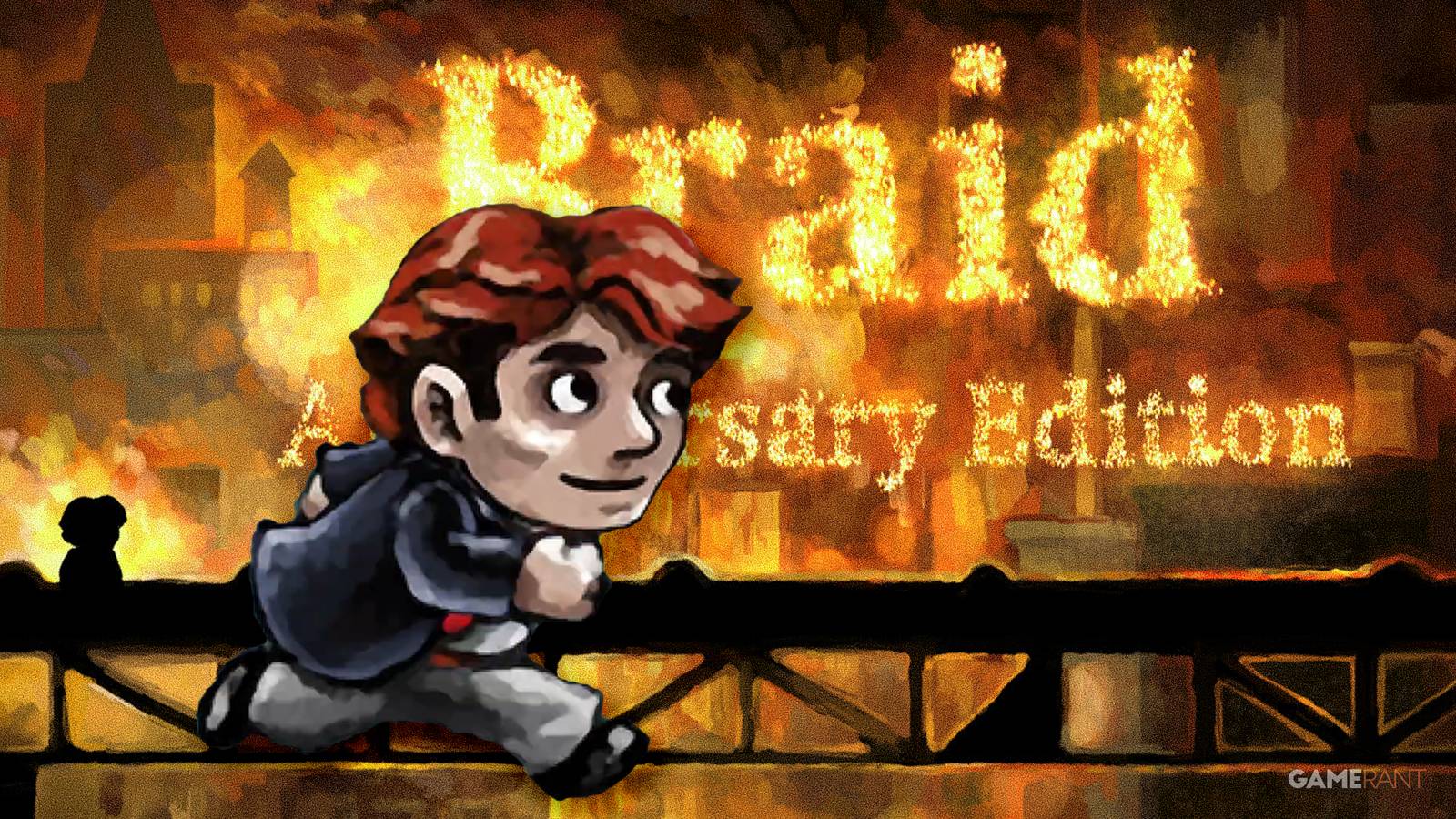 braid anniversary logo with tim running