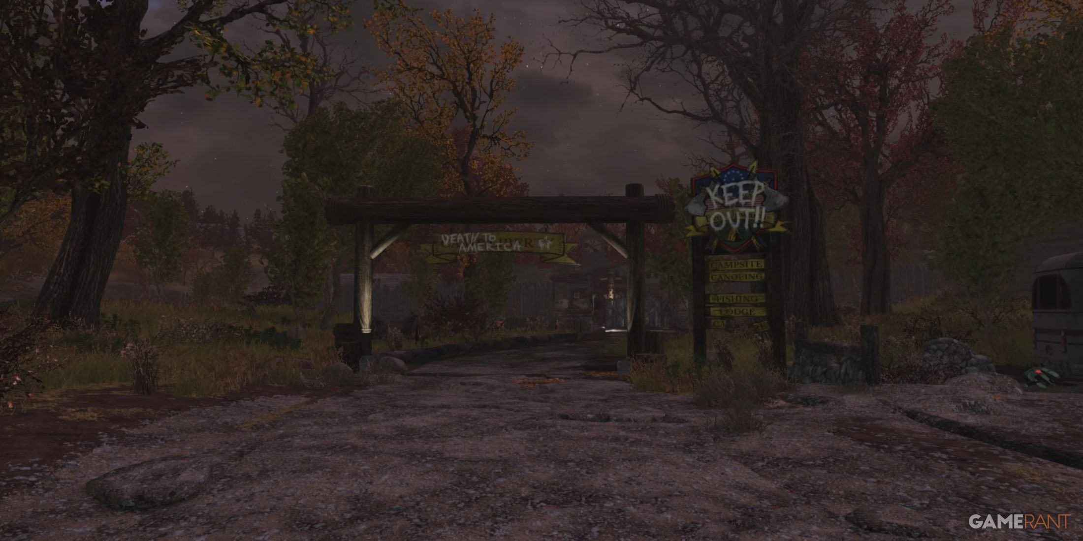 Camp Liberty Entrance in Fallout 76