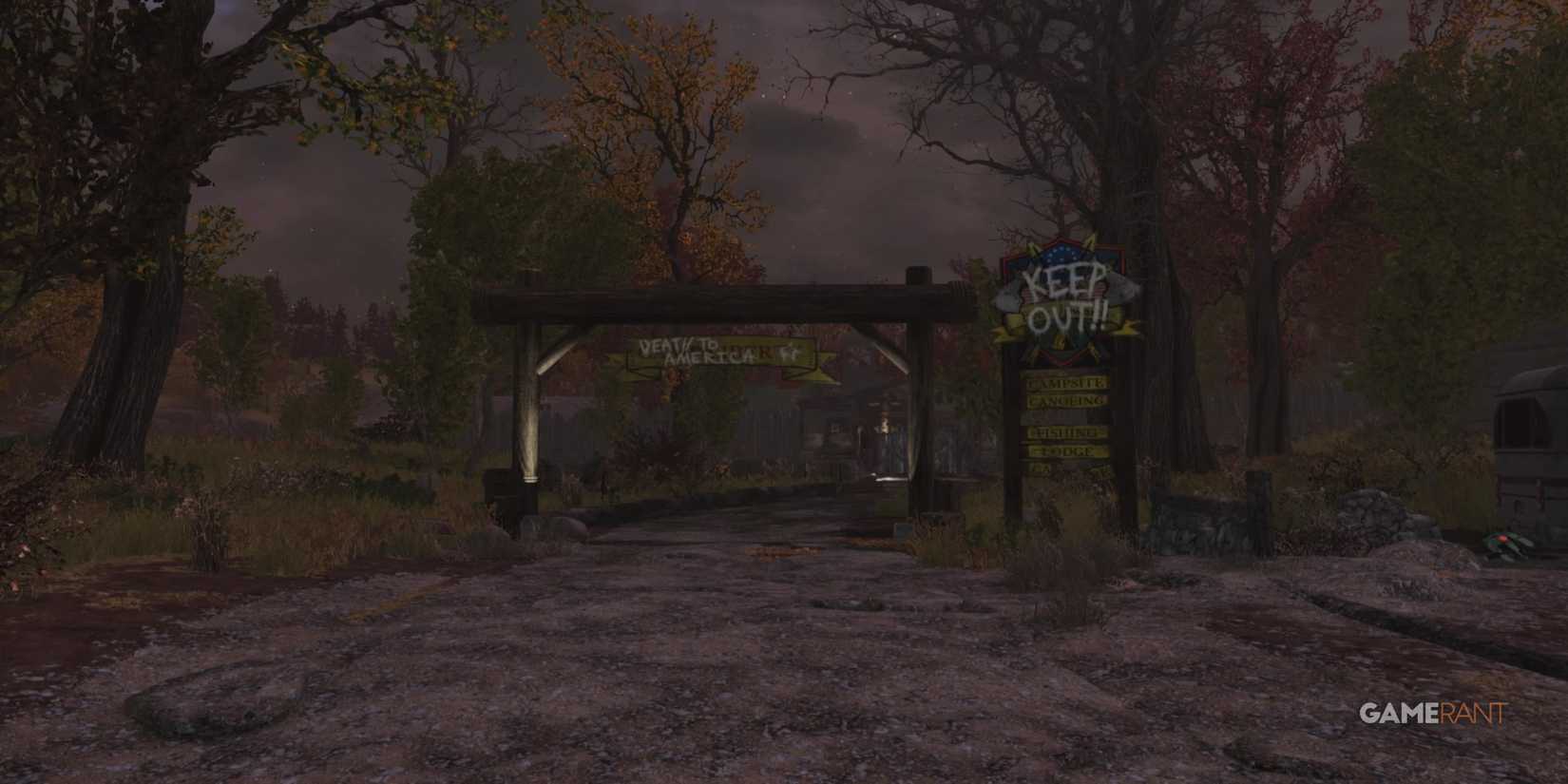 Camp Liberty Entrance in Fallout 76