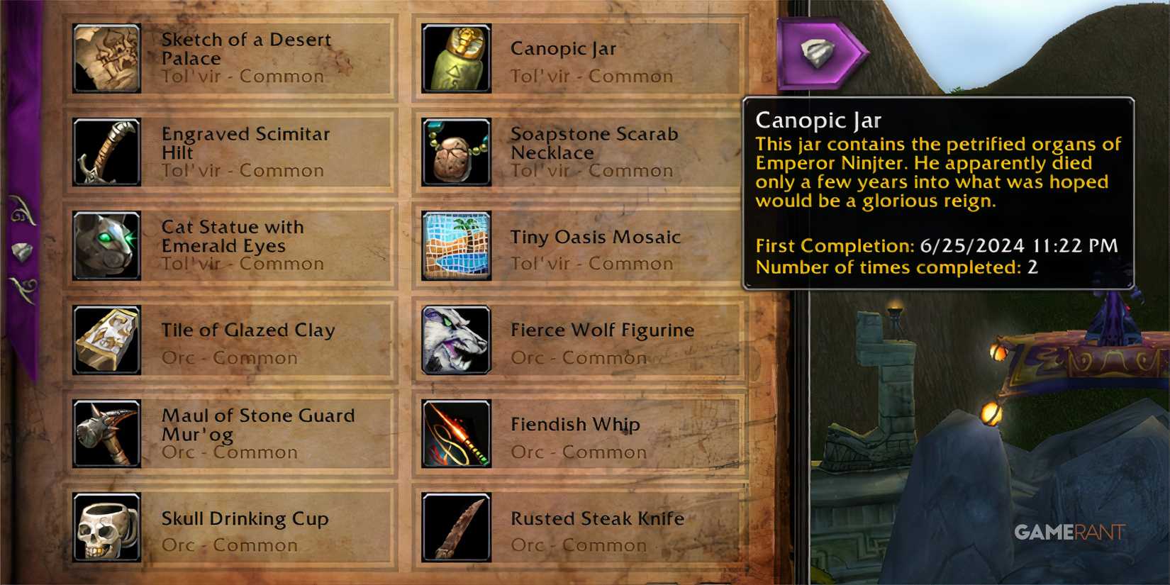 canopic jar cataclysm world of warcraft