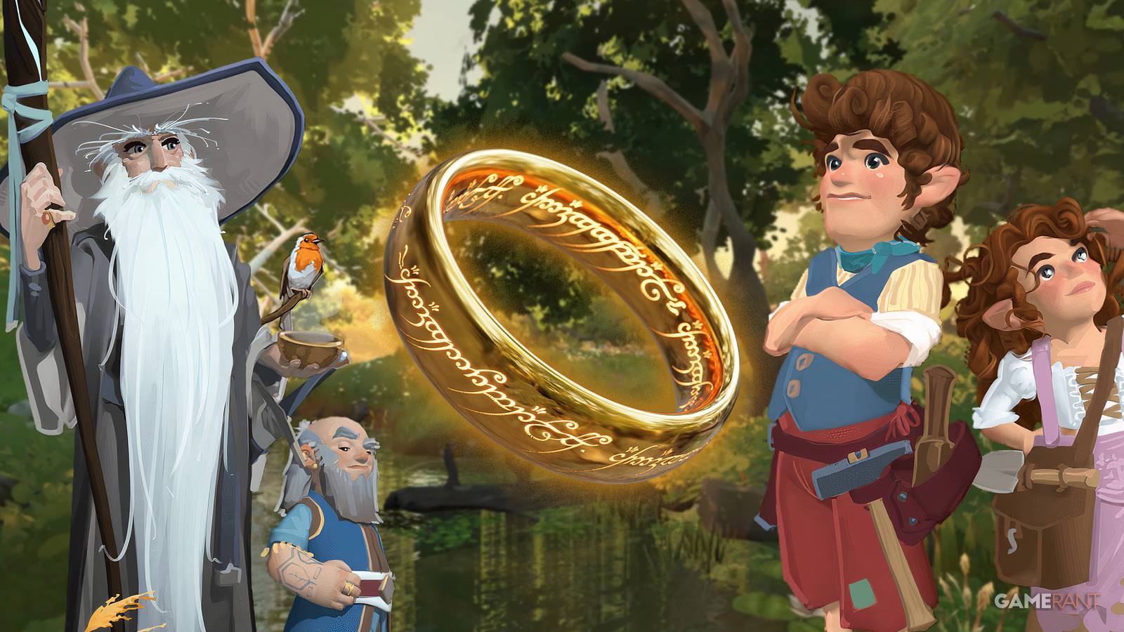 Characters from Tales of the Shire with the Ring of Power