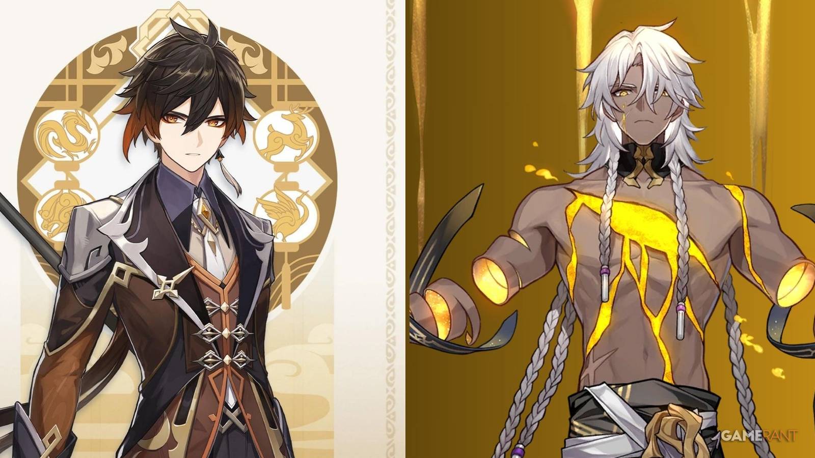 Genshin Impact's Zhongli and Honkai: Star Rail's Nanook