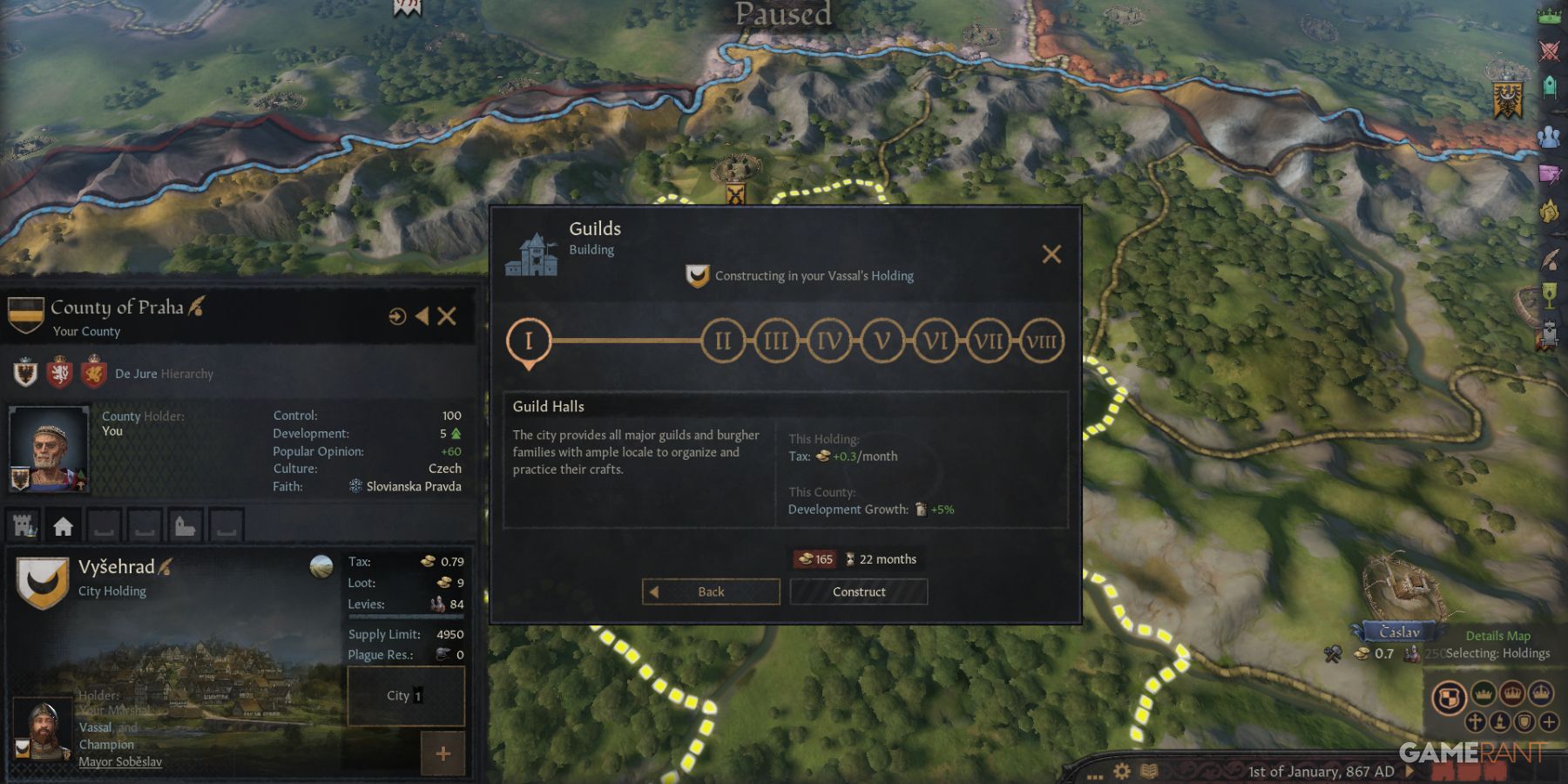 Crusader Kings 3: Tips For Playing Tall