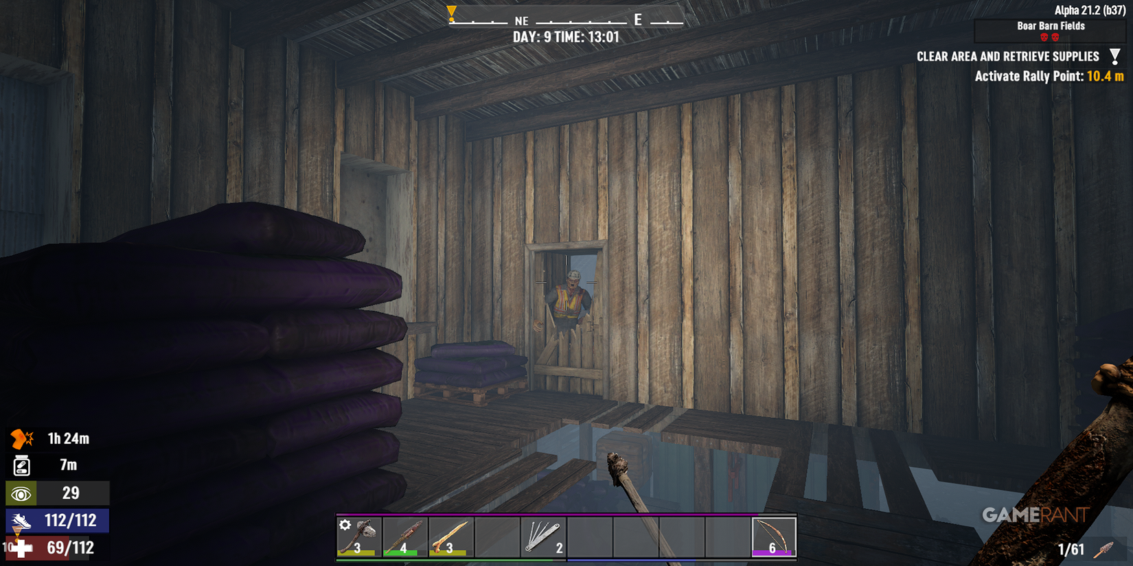 Construction Zombie Breaking A Door