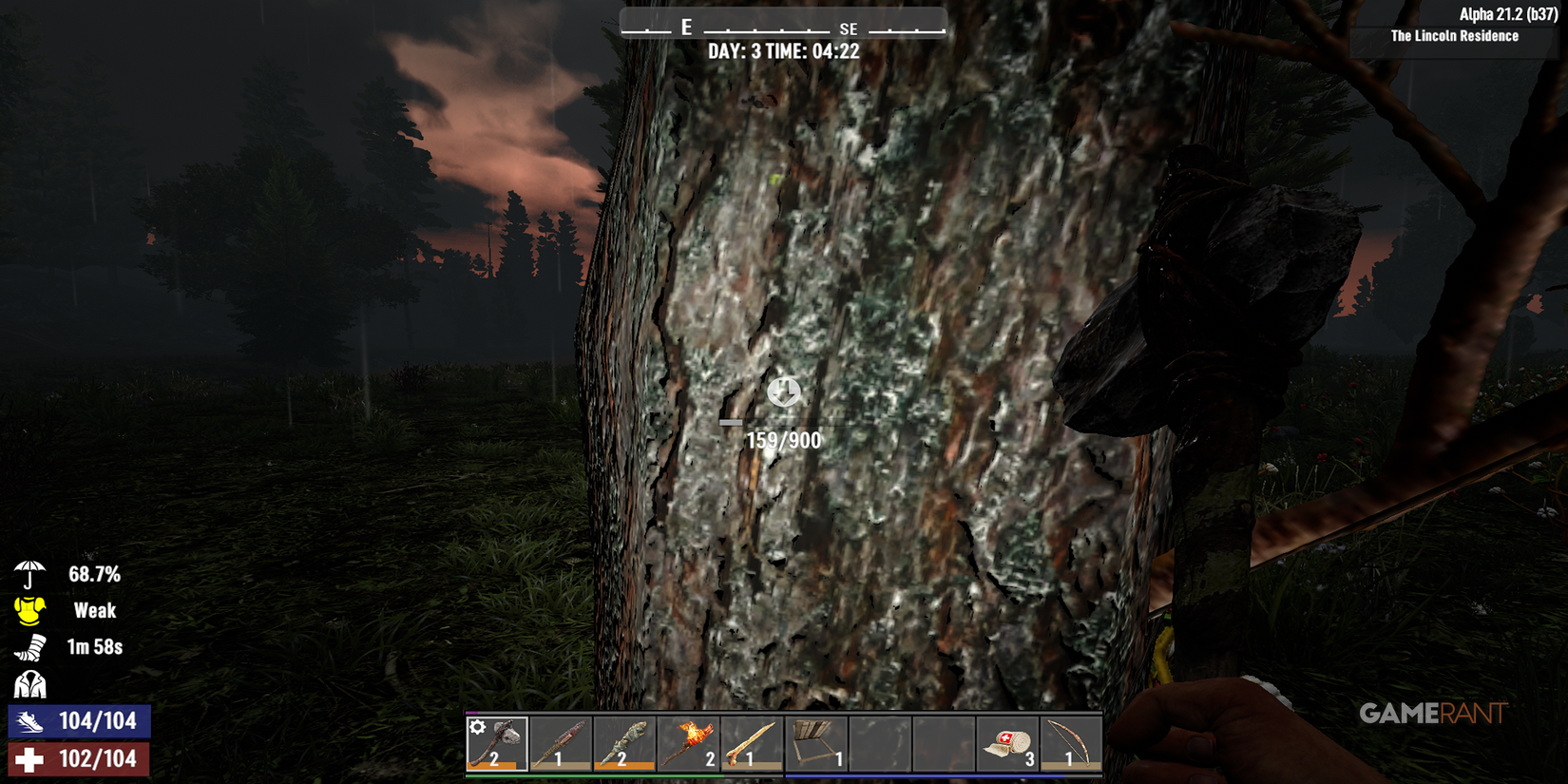 Cutting Down A Tree For Resources