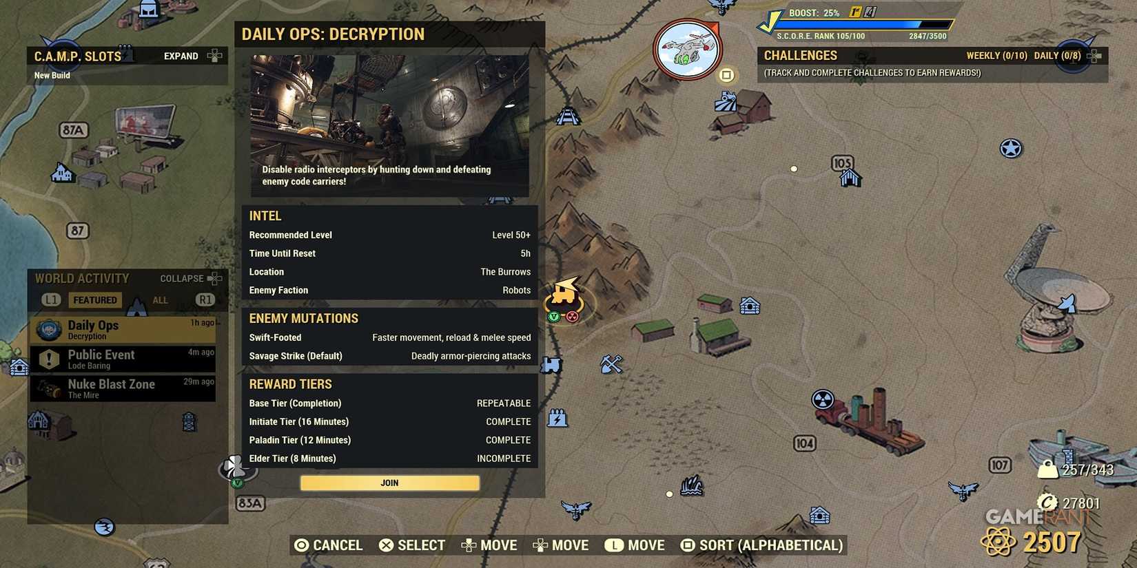 Daily Operations Menu