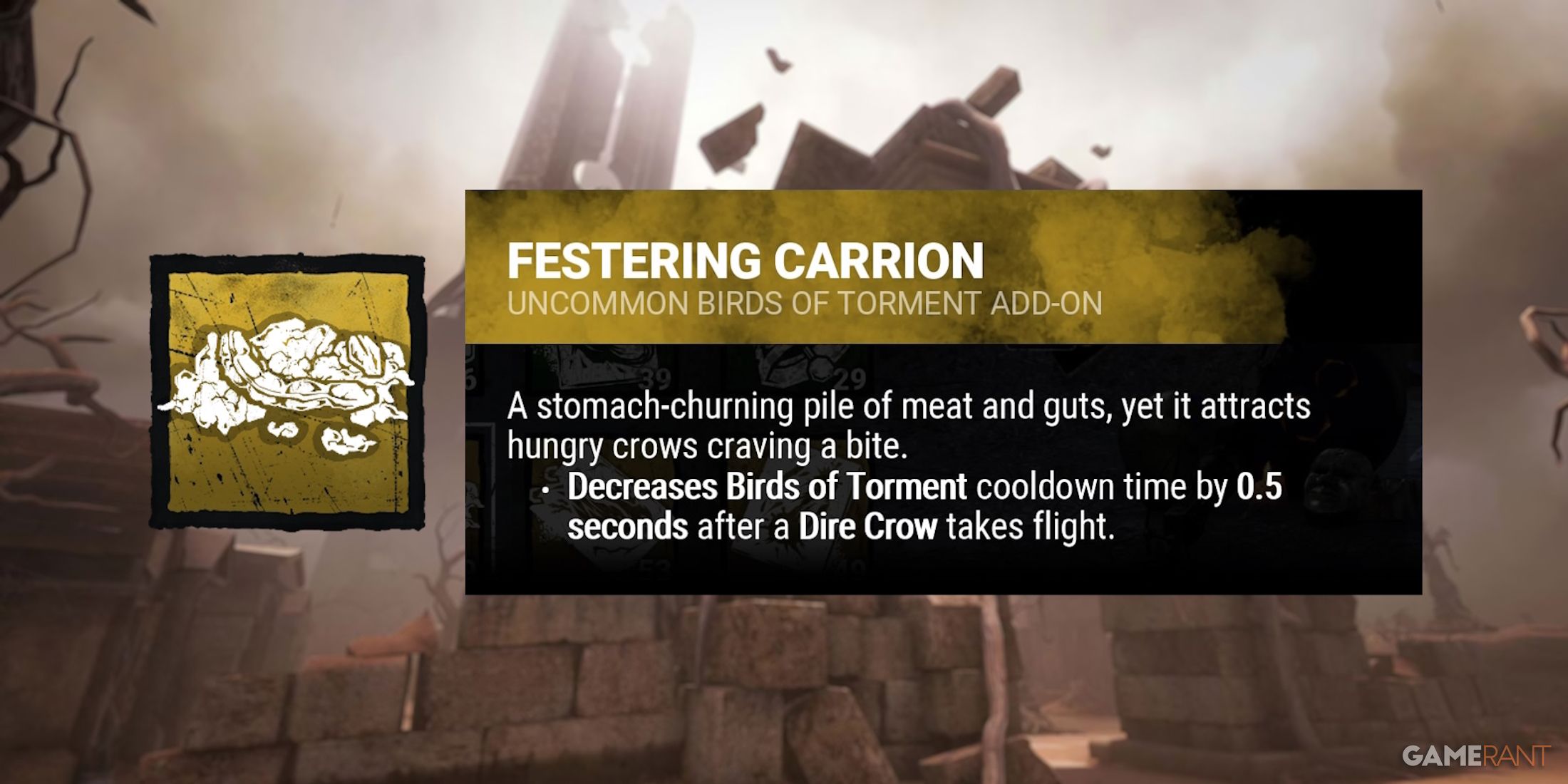 dead by daylight the artist festering carrion addon