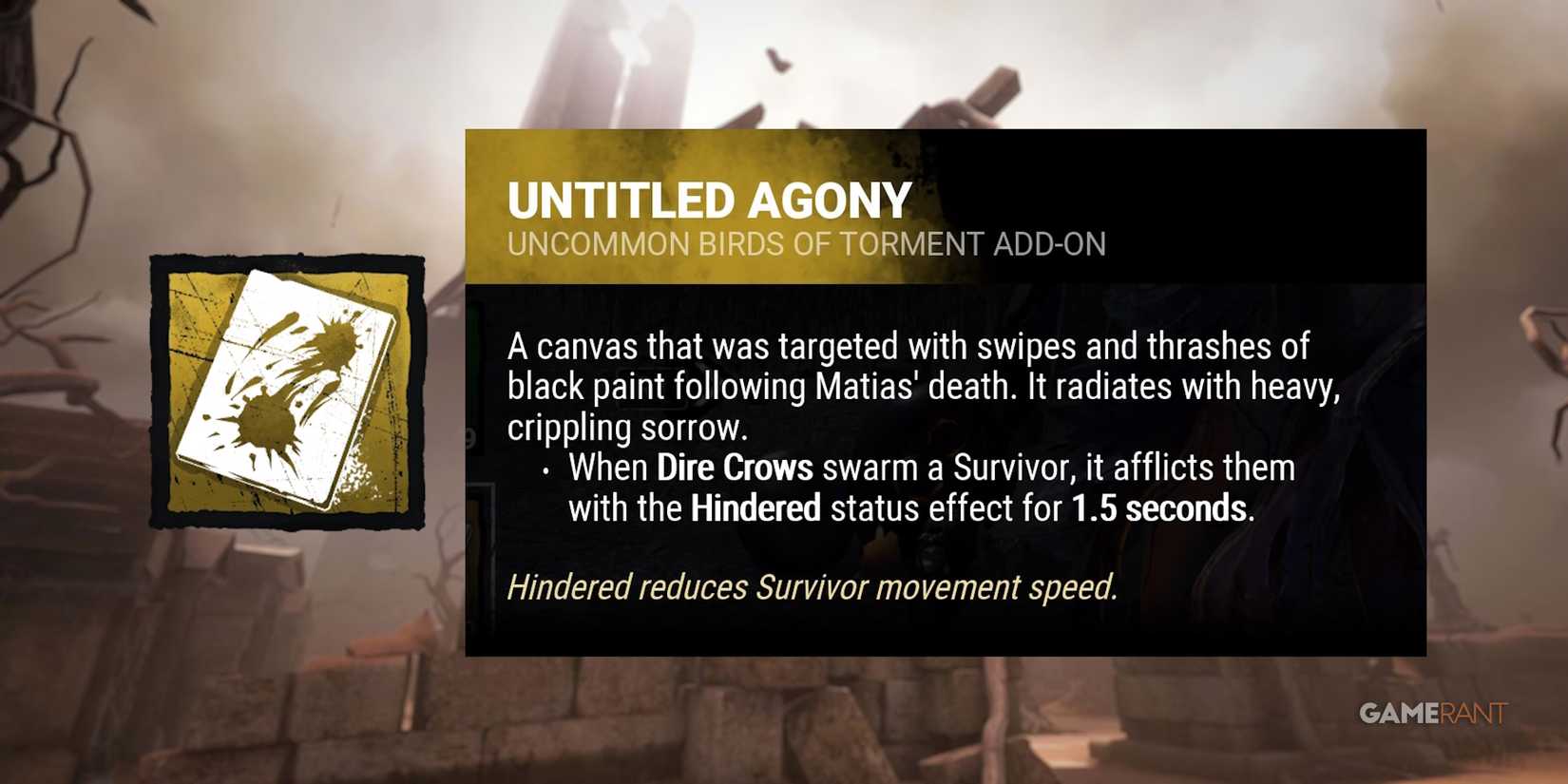 dead by daylight the artist untitled agony addon