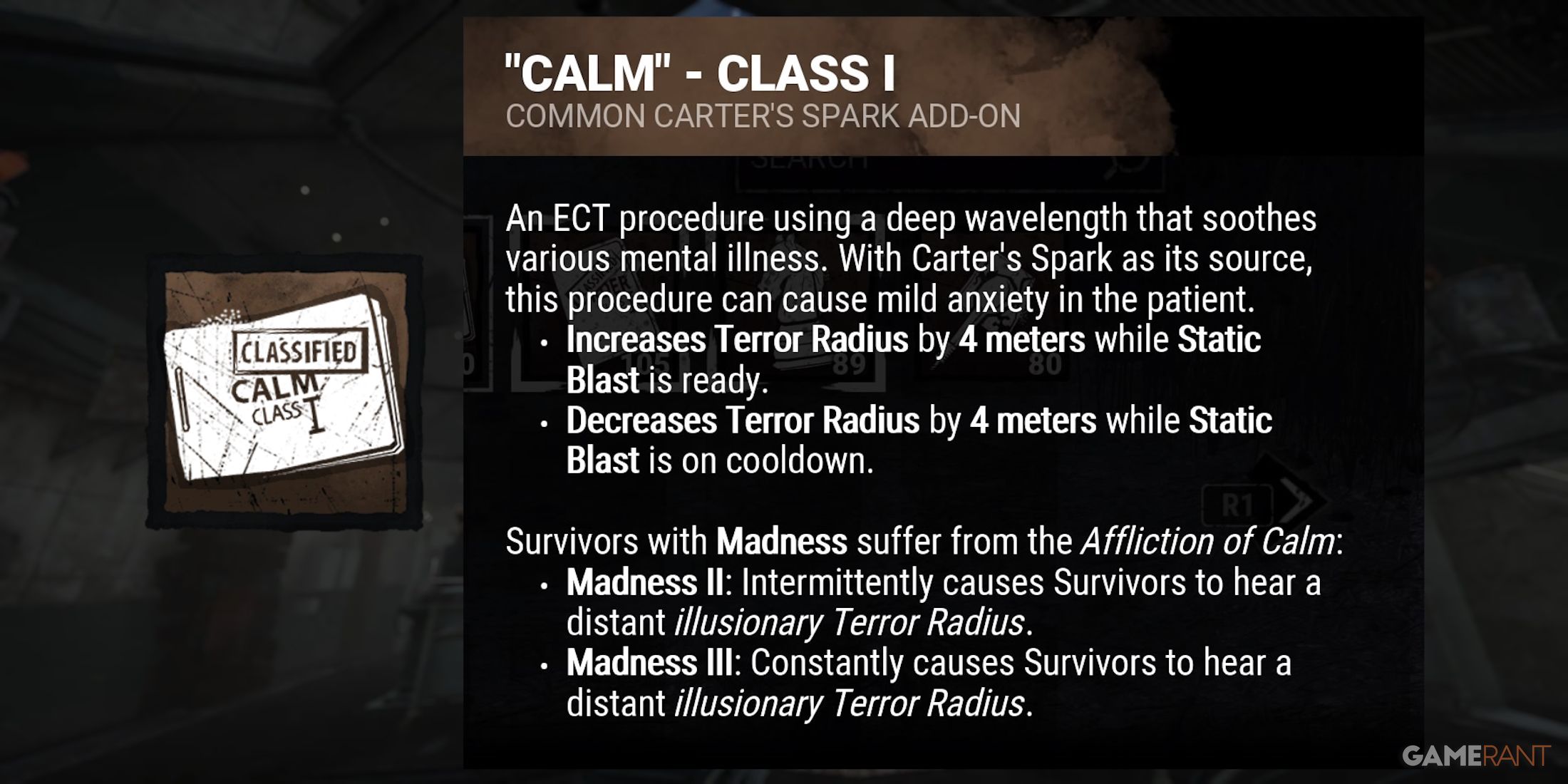 dead by daylight the doctor calm class i addon