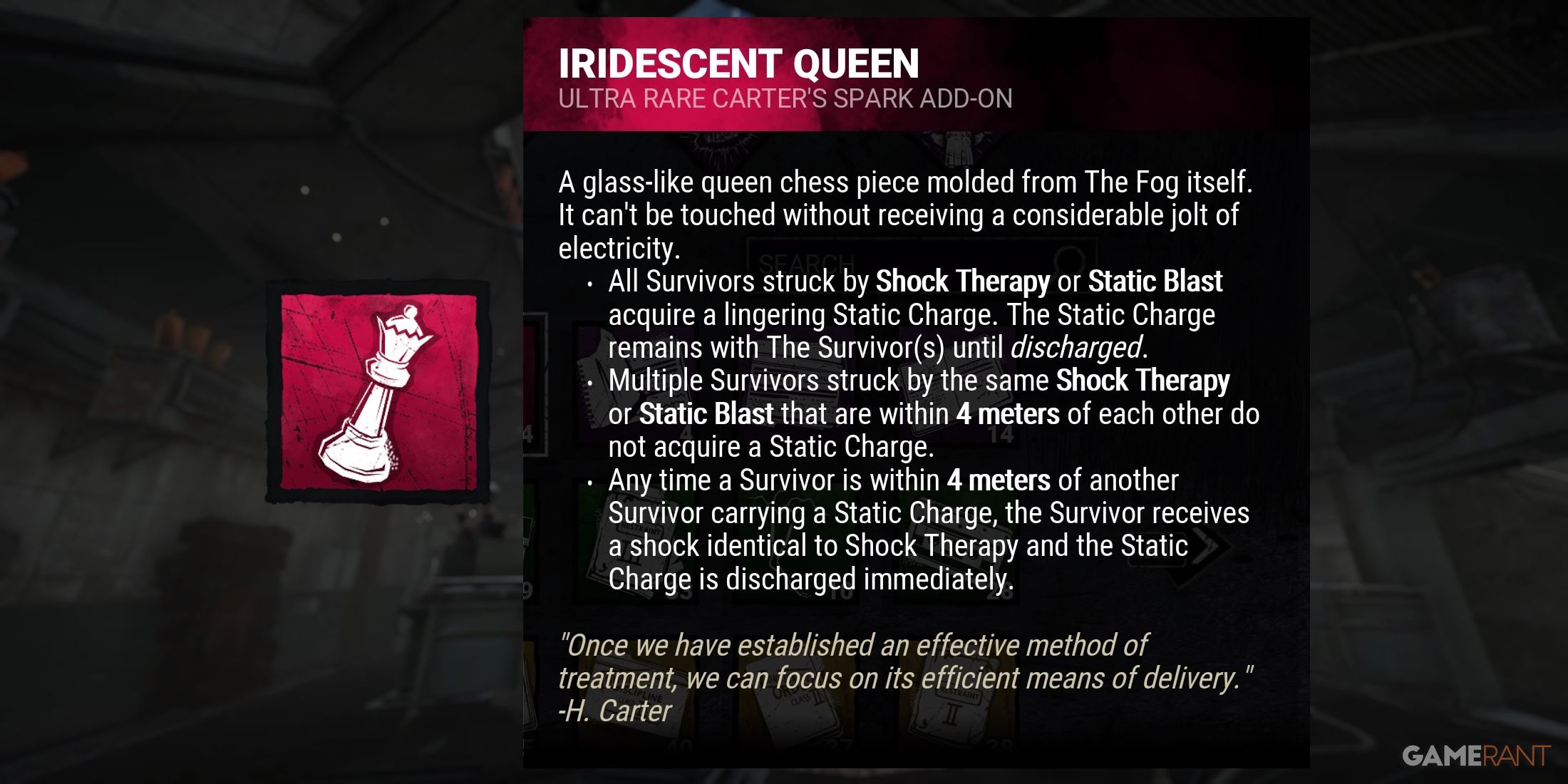 dead by daylight the doctor iridescent queen addon