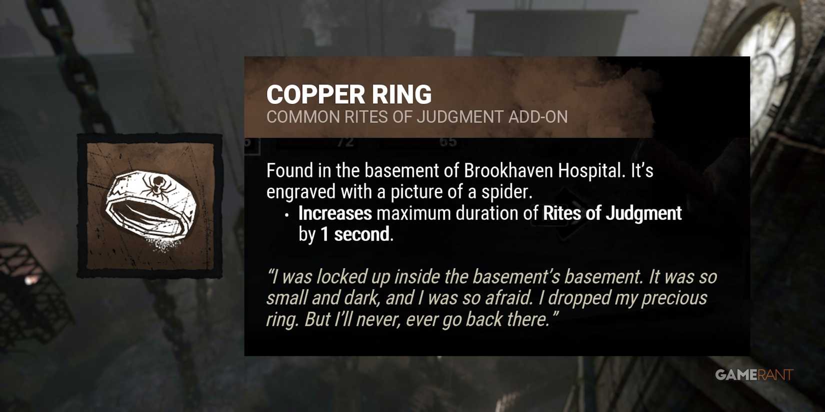 dead by daylight the executioner copper ring add-on