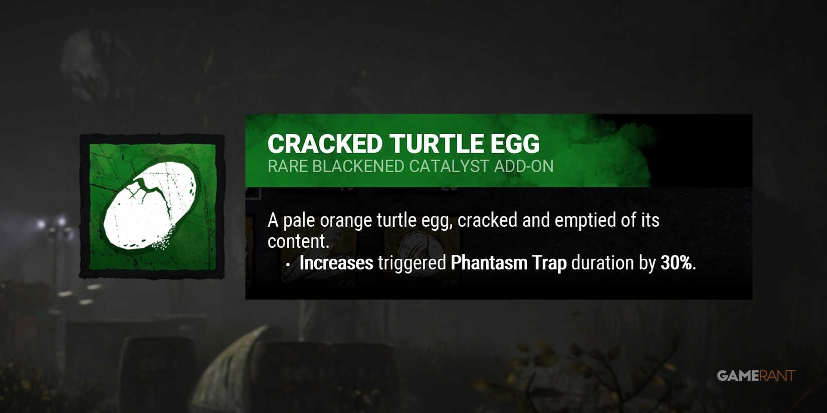 dead by daylight the hag cracked turtle egg add-on