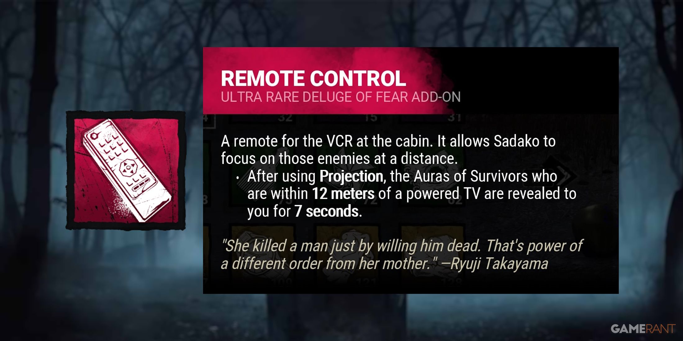 dead by daylight the onryo remote control add-on