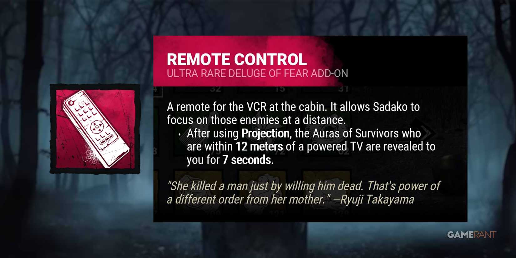 dead by daylight the onryo remote control add-on
