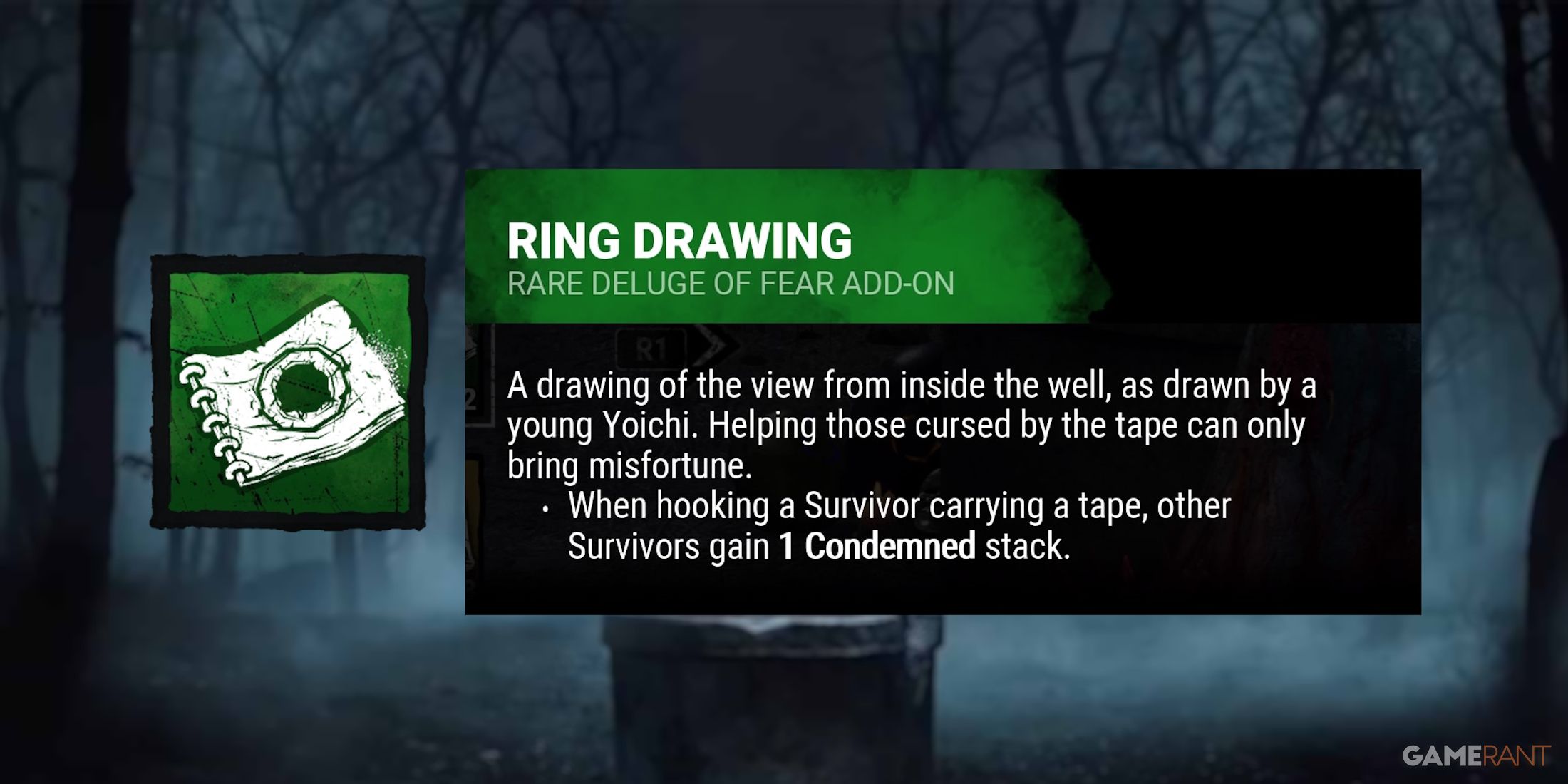 dead by daylight the onryo ring drawing add-on