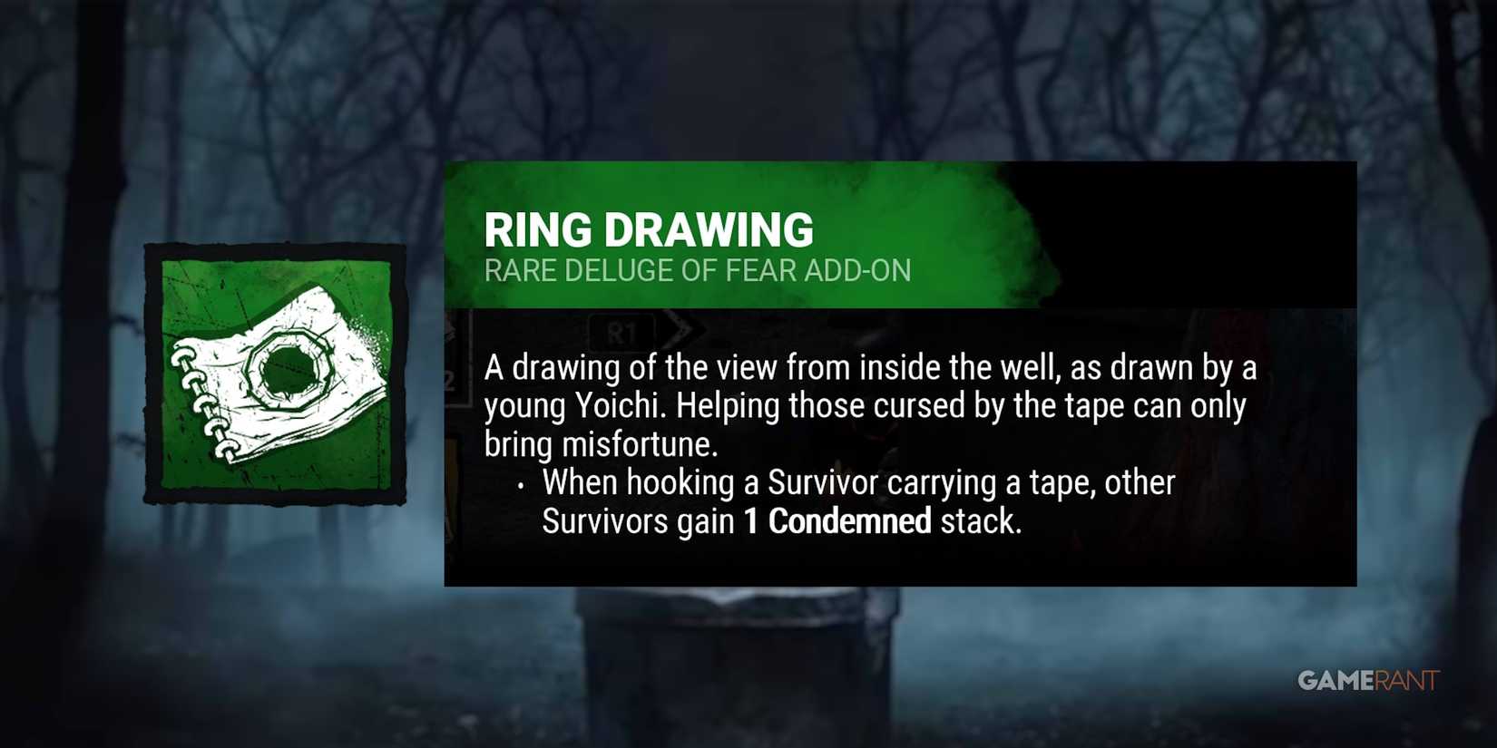 dead by daylight the onryo ring drawing add-on