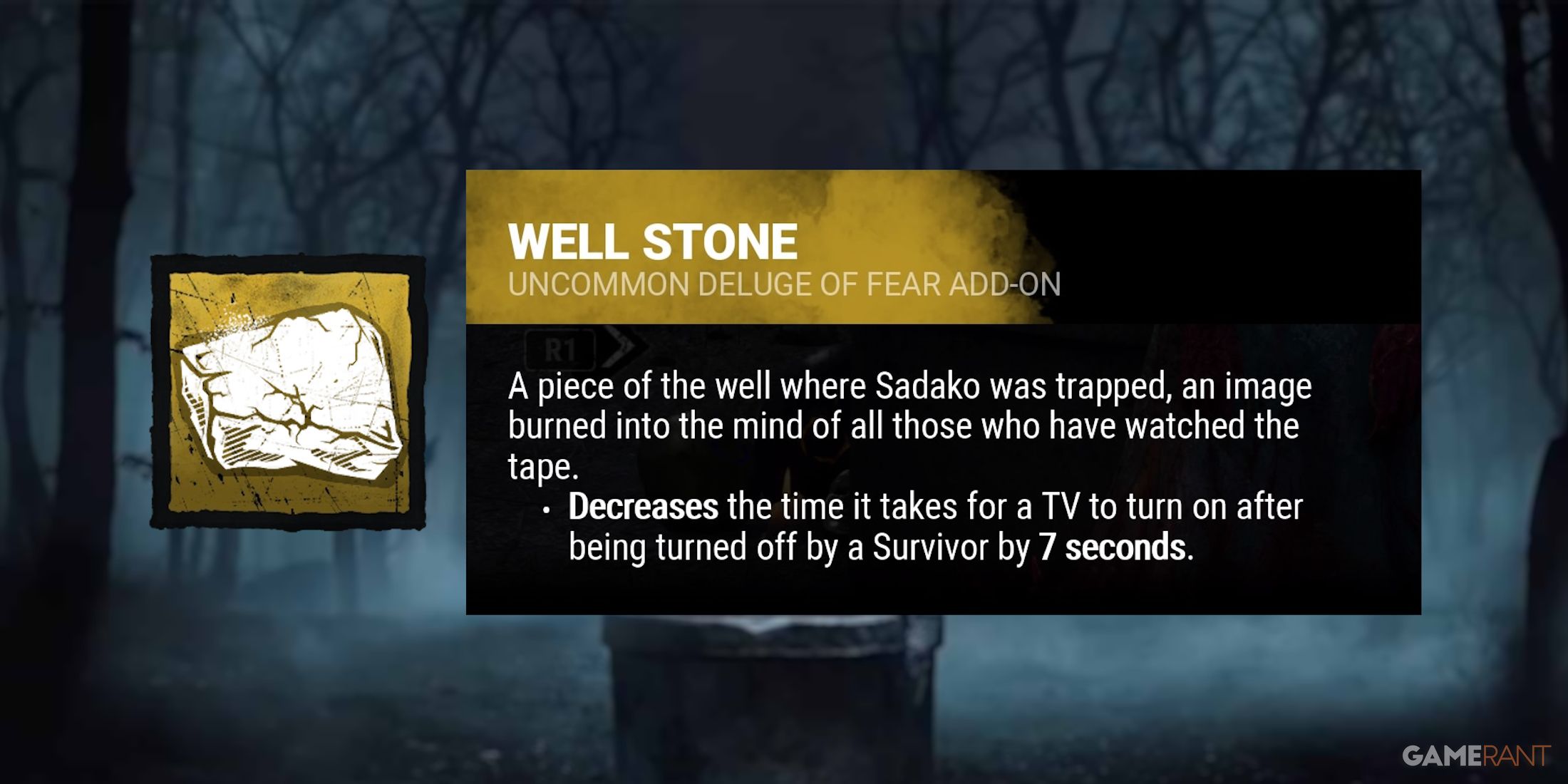 dead by daylight the onryo well stone add-on
