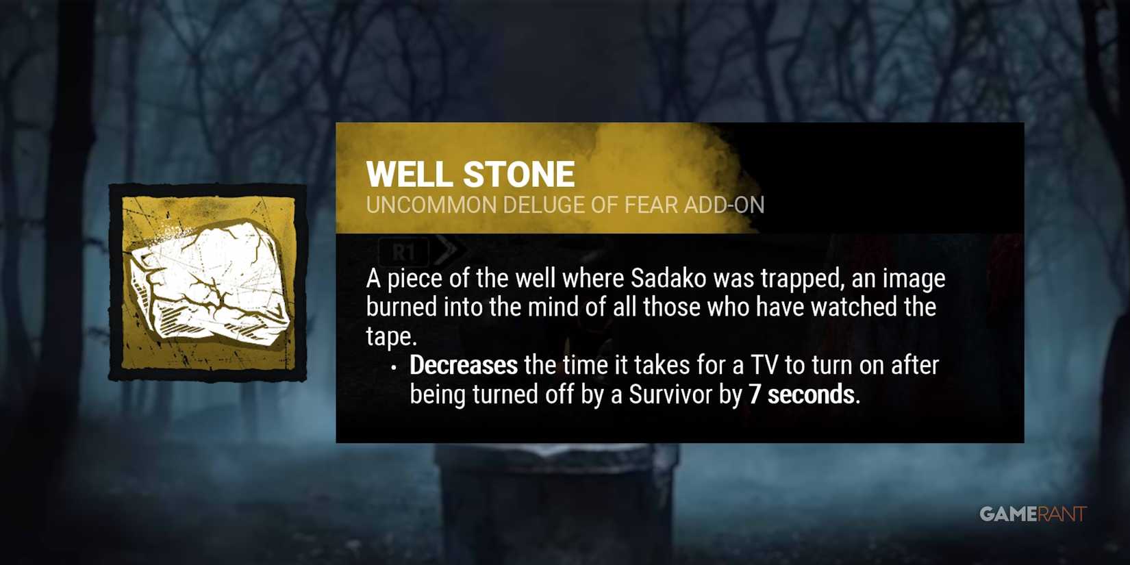dead by daylight the onryo well stone add-on