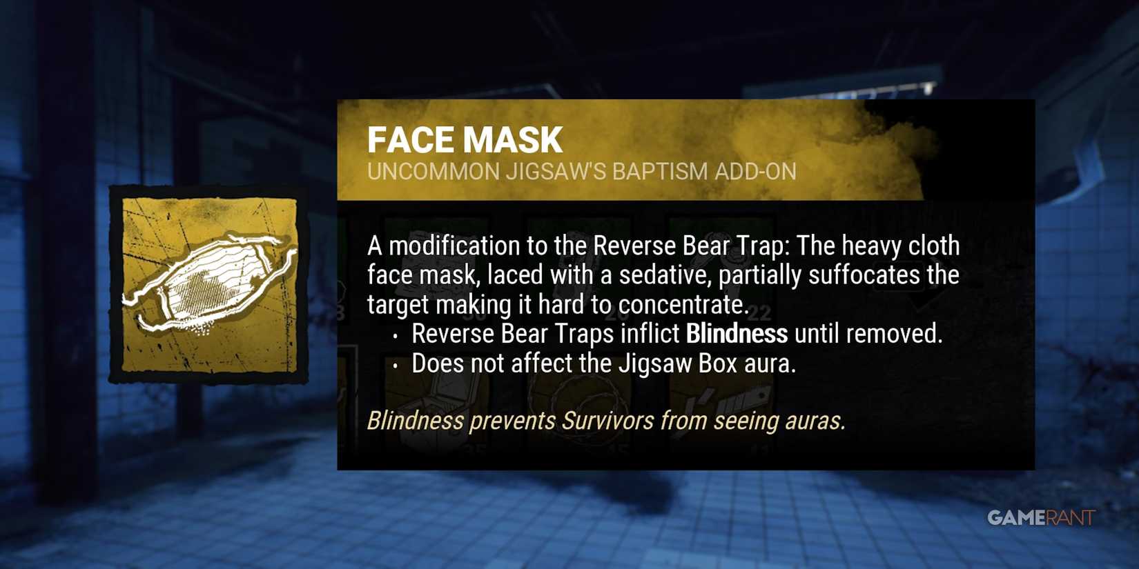 dead by daylight the pig face mask addon