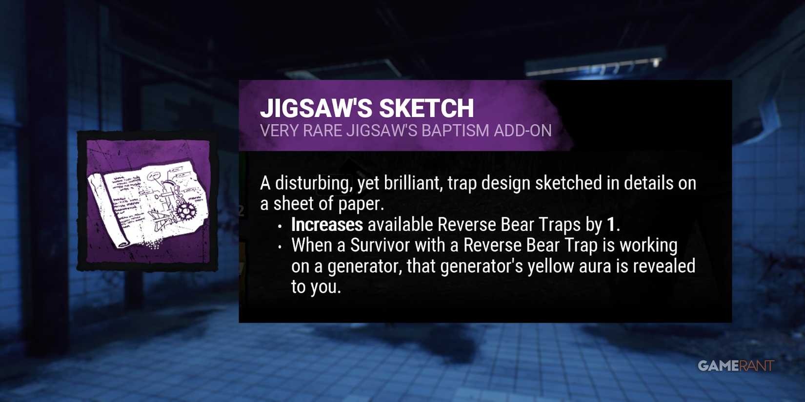 dead by daylight the pig jigsaw's sketch addon