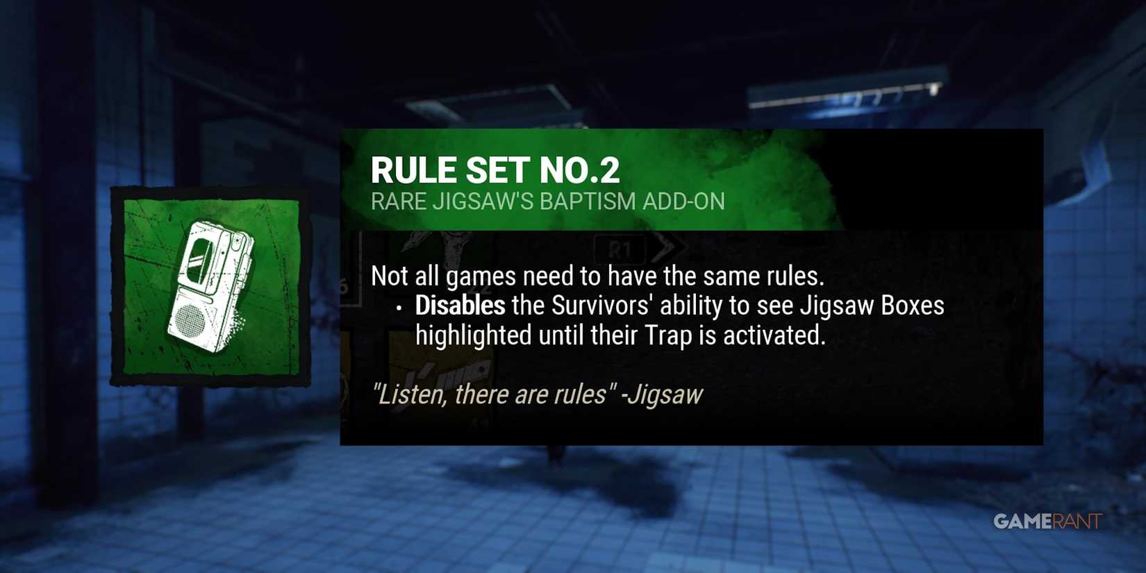 dead by daylight the pig rule set no.2 addon