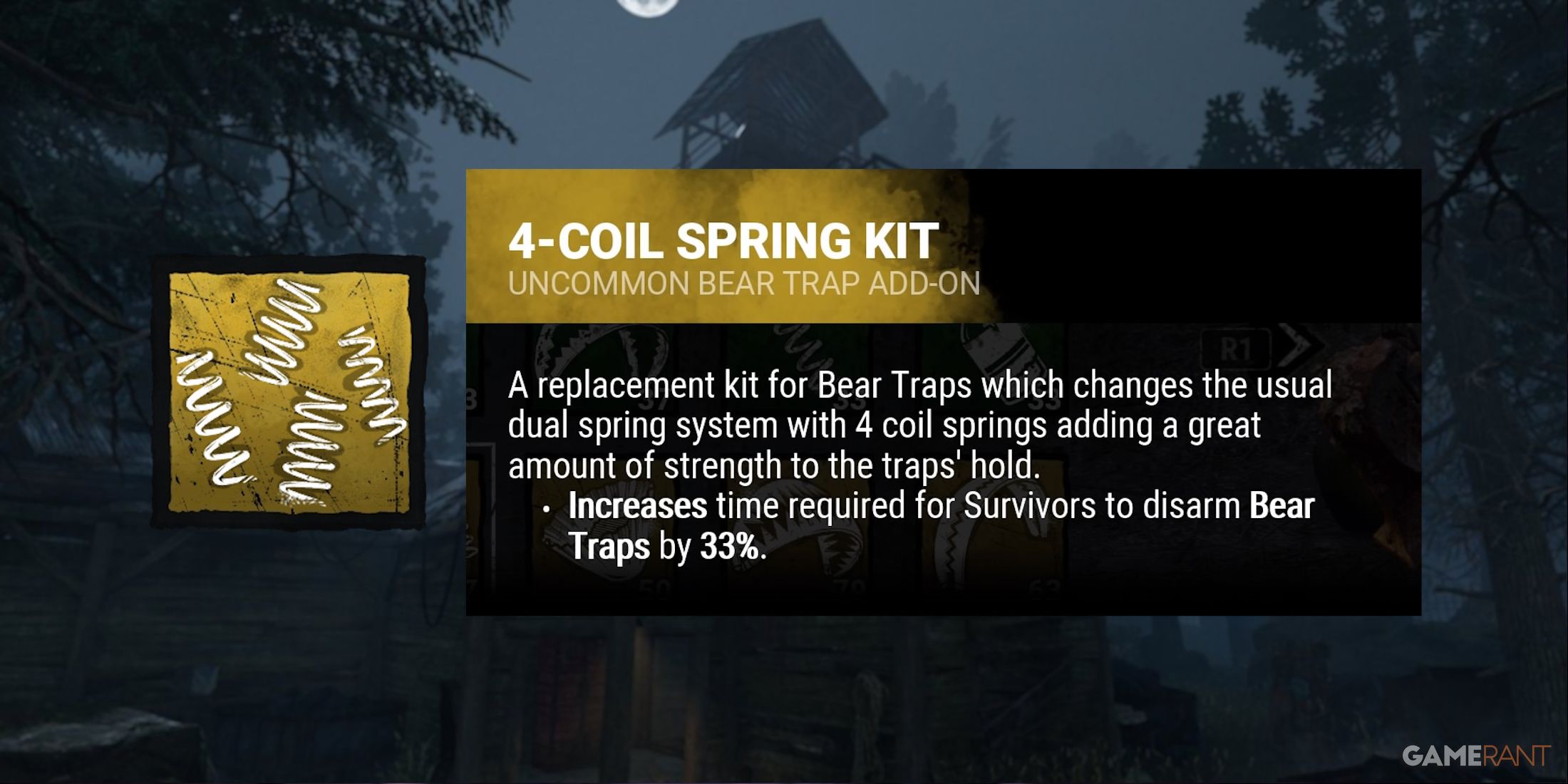 dead by daylight the trapper 4 coil spring kit addon