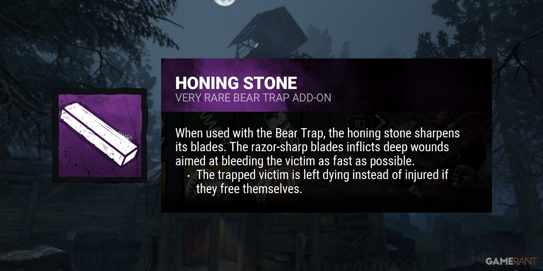 dead by daylight the trapper honing stone addon